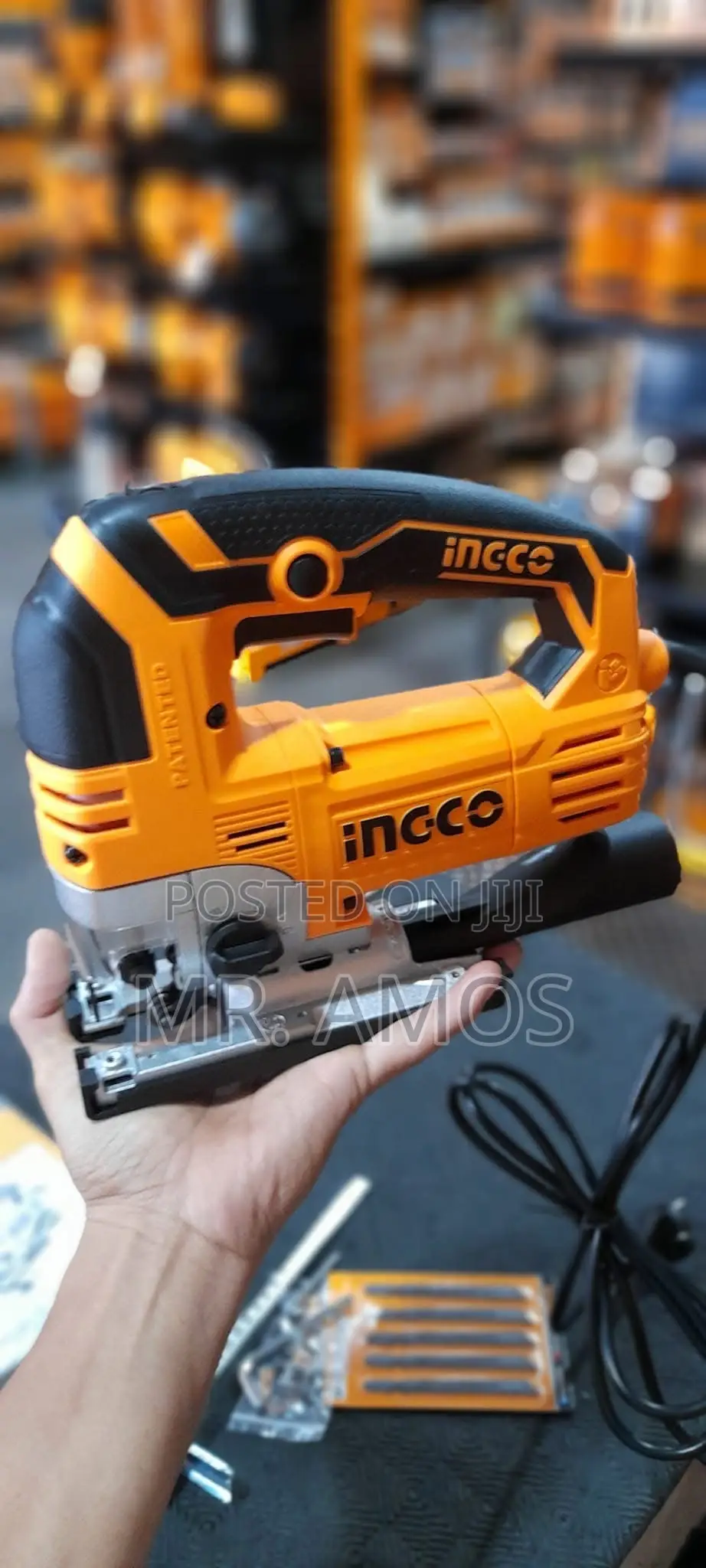800 Watts Jig Saw With 4-Step Pendulum Function + 5pcs Blades -Js80068
