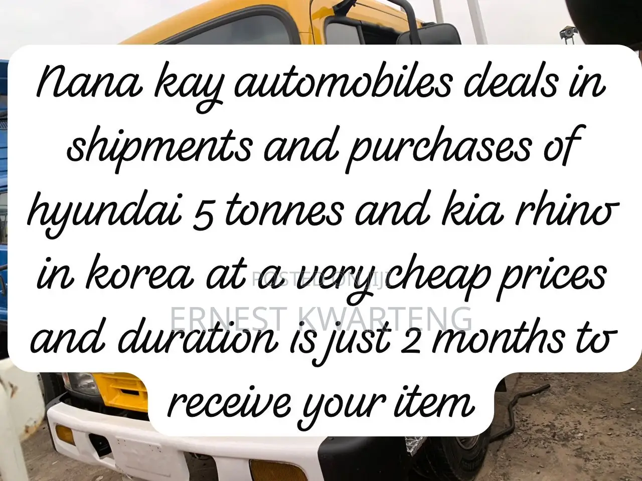 Shipping and Car Purchase