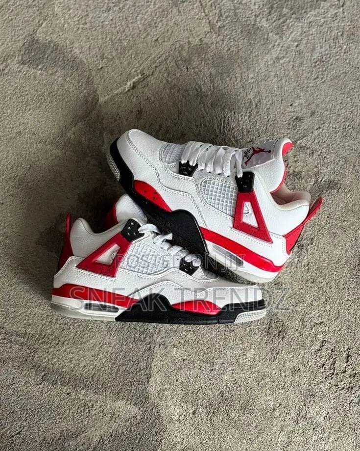 Air Jordan R4 Red Cement White