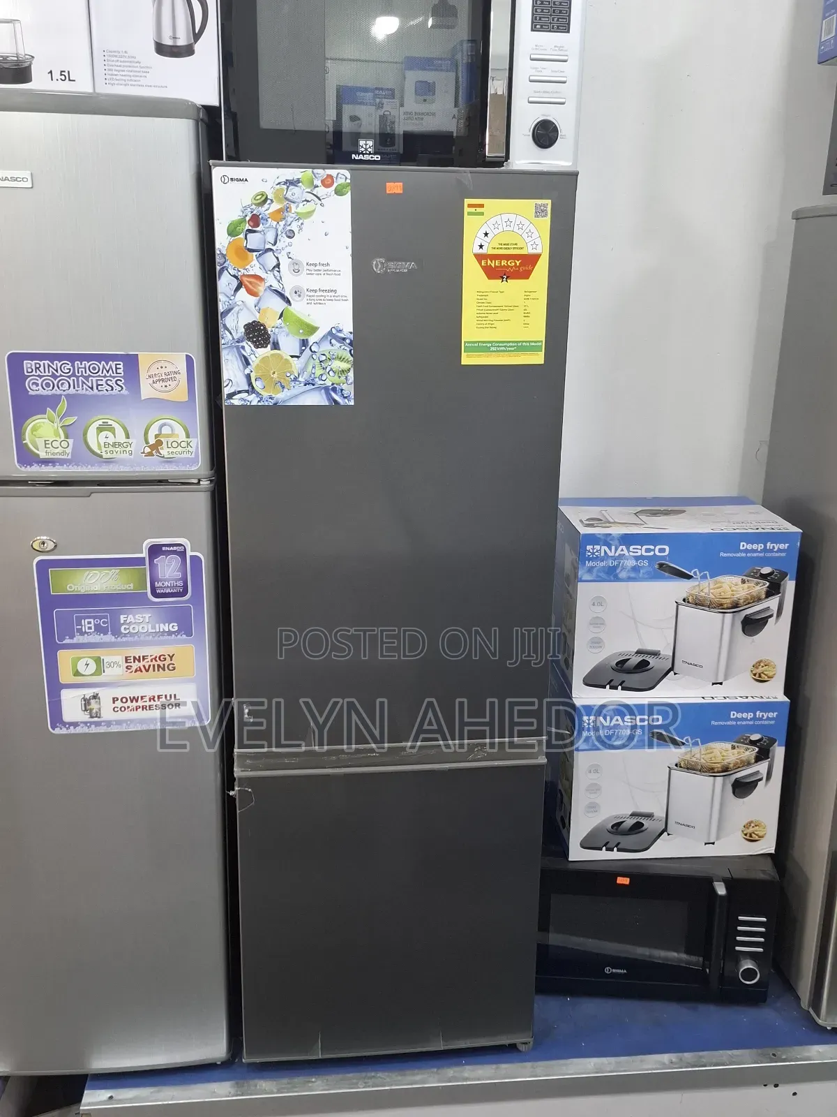 Sigma 163l Bottom Freezer With Freezer Interior Light Available