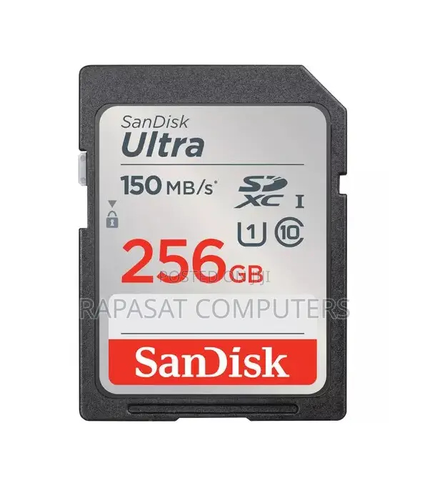 Sandisk 256gb Ultra Sdxc Uhs-i Card, 150mbps - Black