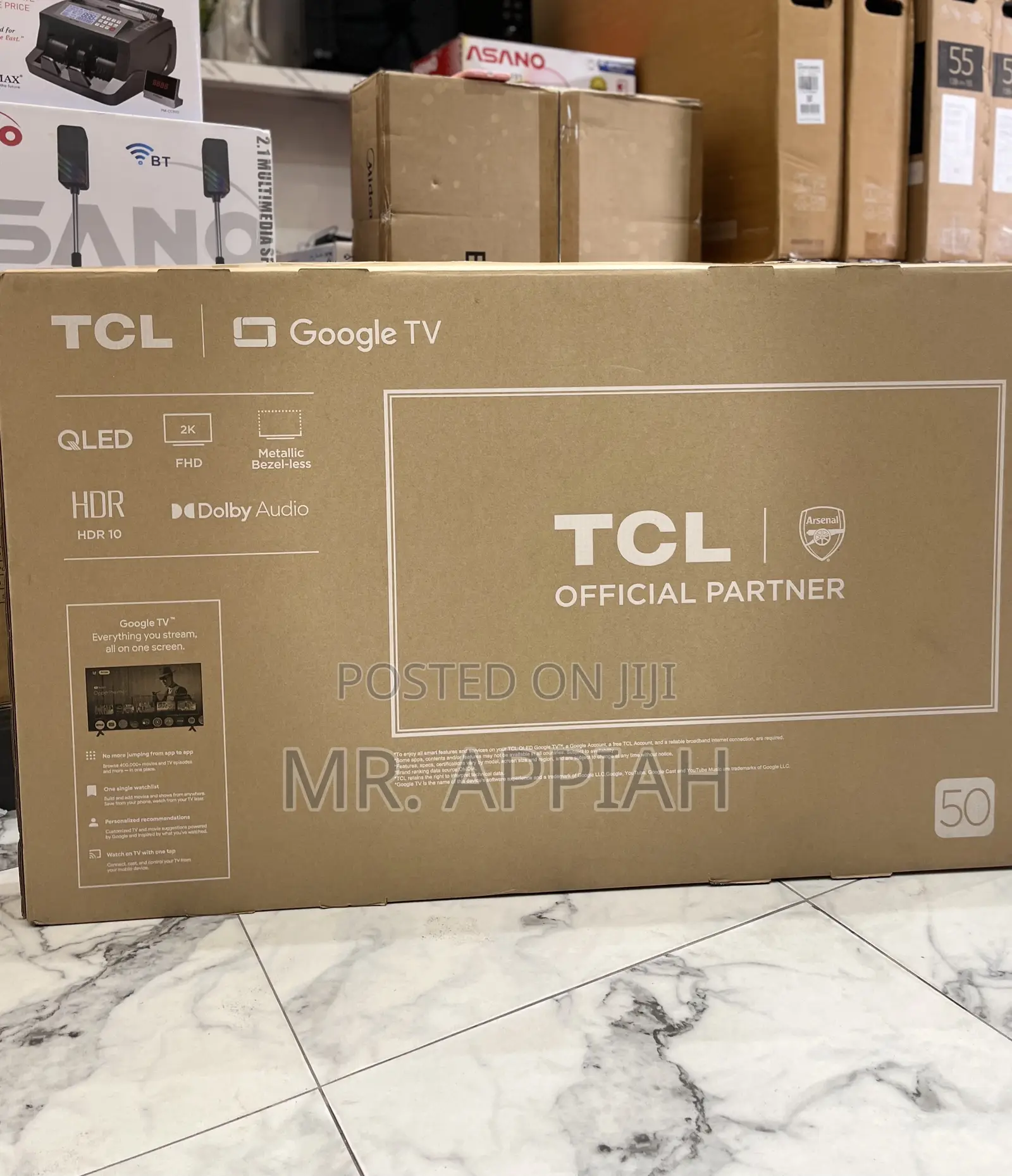 New TCL 50 Inch Qled Smart Screen Television 