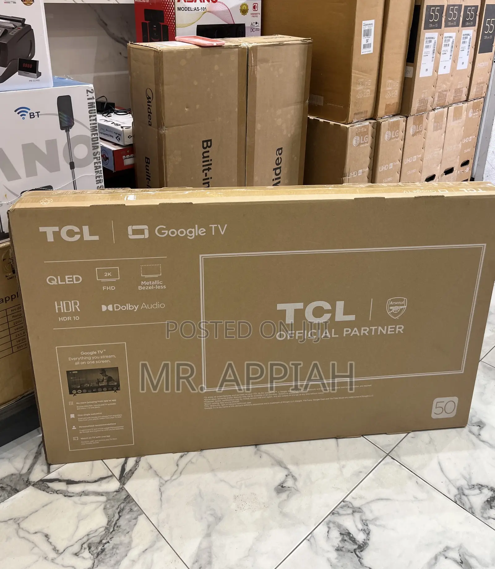New TCL 50 Inch Qled Smart Screen Television 
