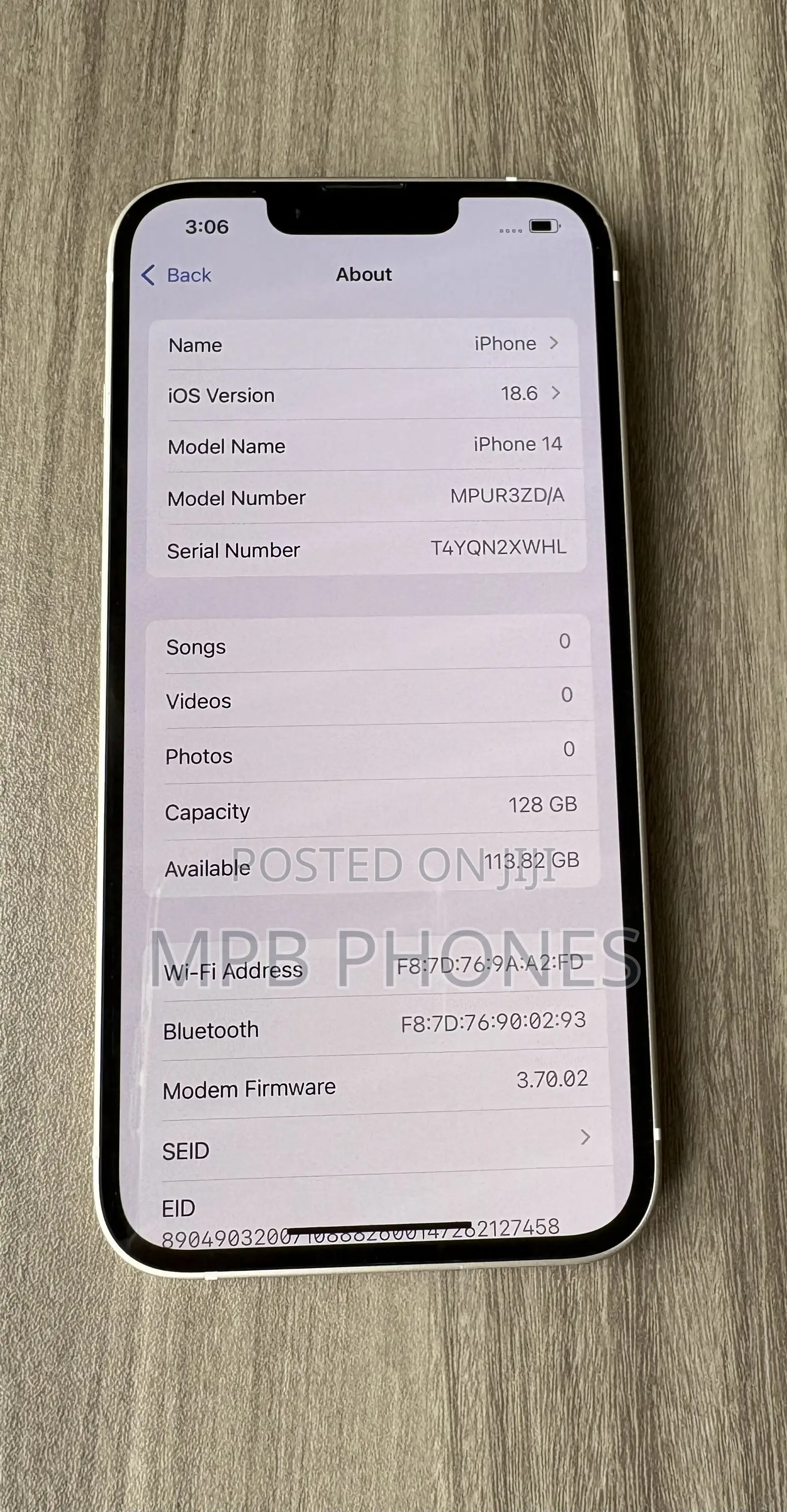 Apple iPhone 14 128 GB White