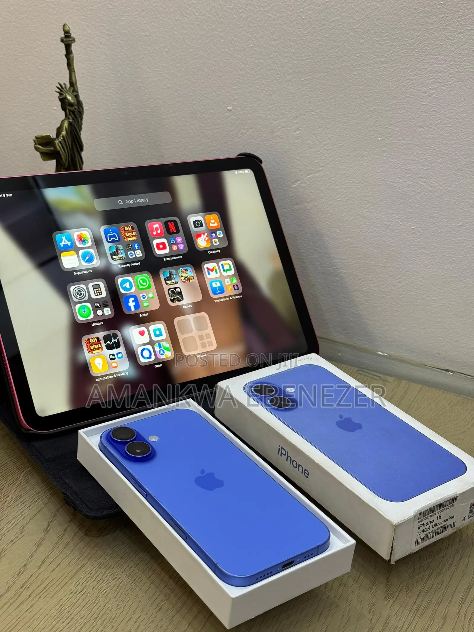 New Apple iPhone 16 128 GB Blue
