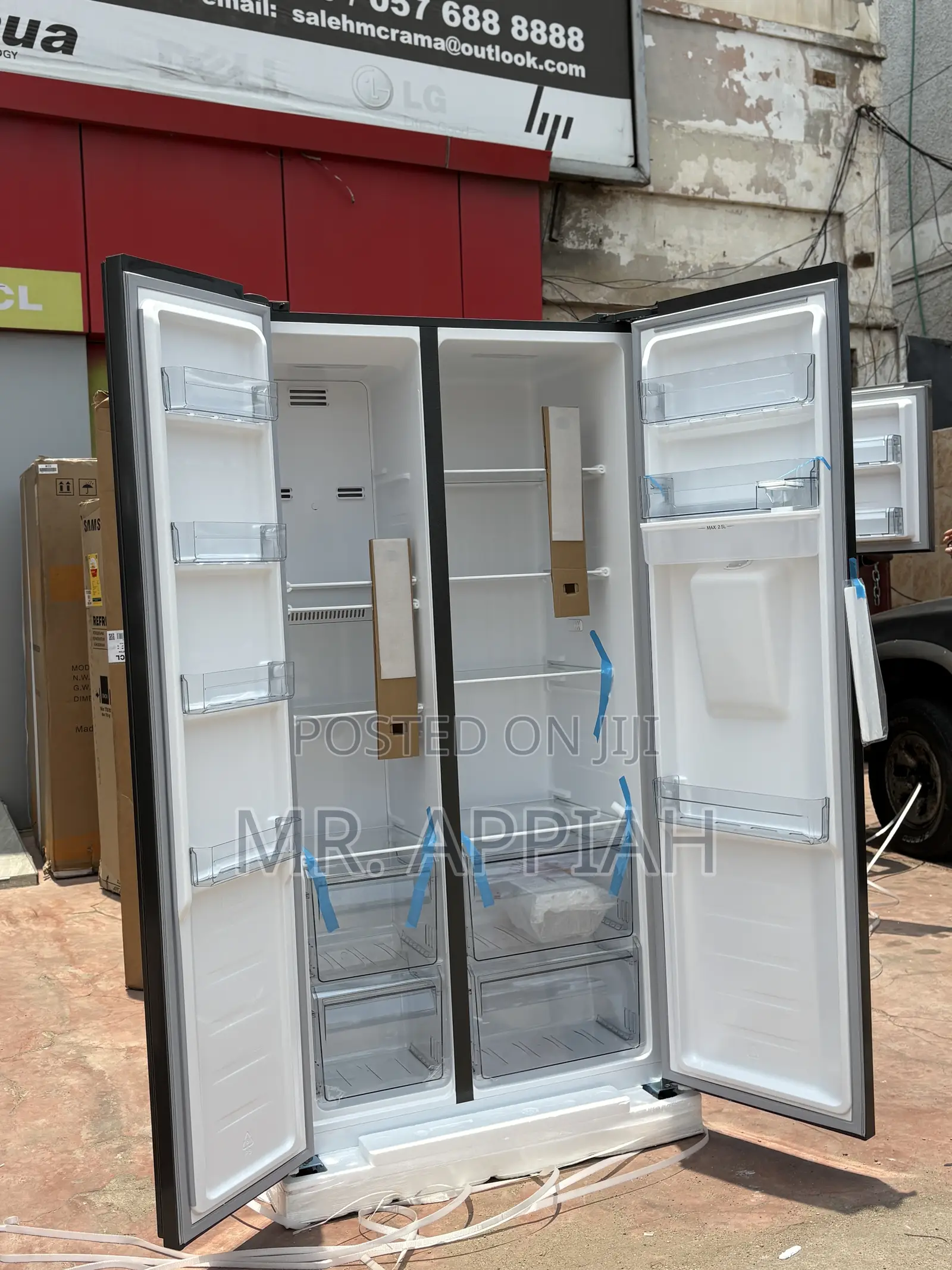 Fresh in Box TCL 439l Side by Side Electric Fridge (Gray)P575sbgwd