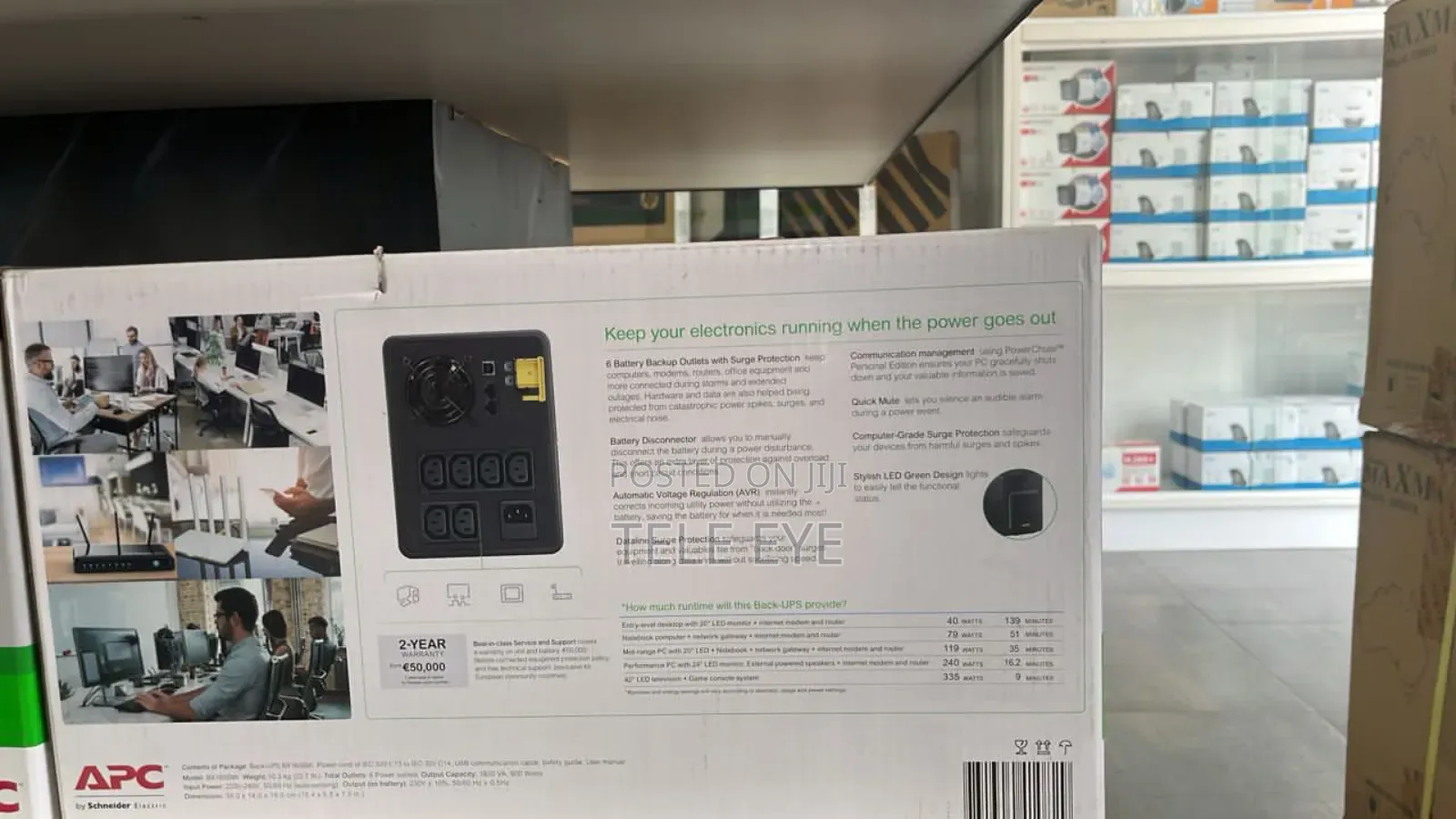 Apc 1600va Back-Ups 6 Iec Bx1600mi