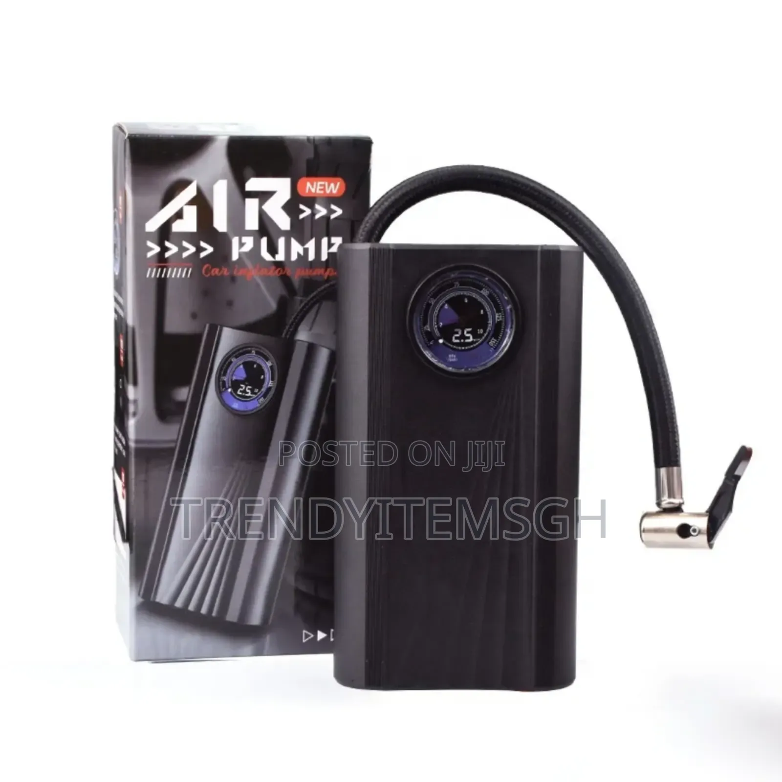 Portable 12v Car Tire Inflation Air Compressor Pump With Digital Guage