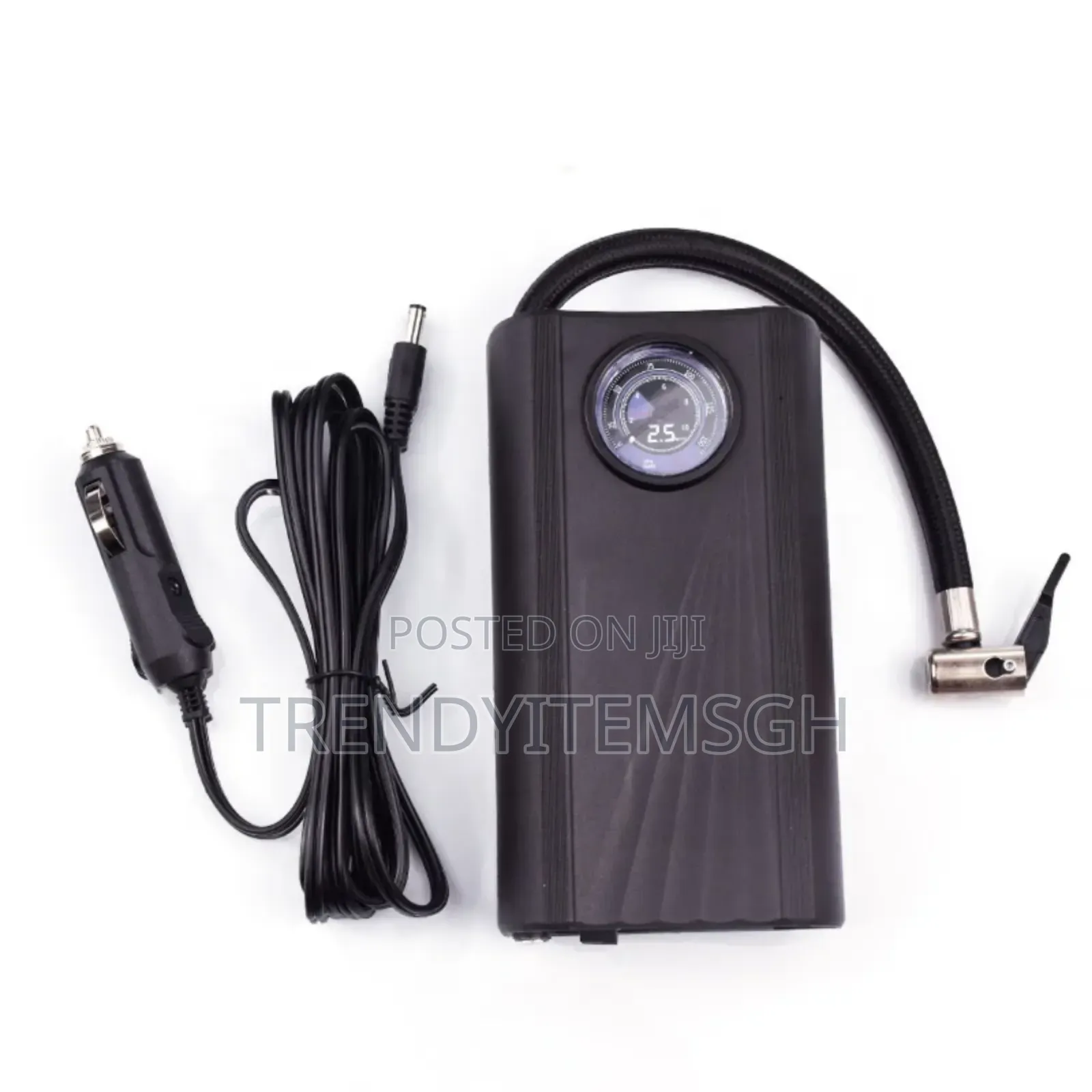Portable 12v Car Tire Inflation Air Compressor Pump With Digital Guage