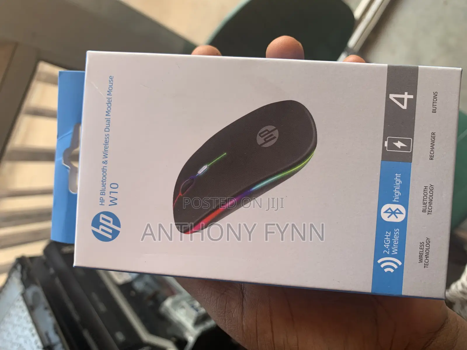 Hp Bluetooth Wireless Dual Model Mouse W10