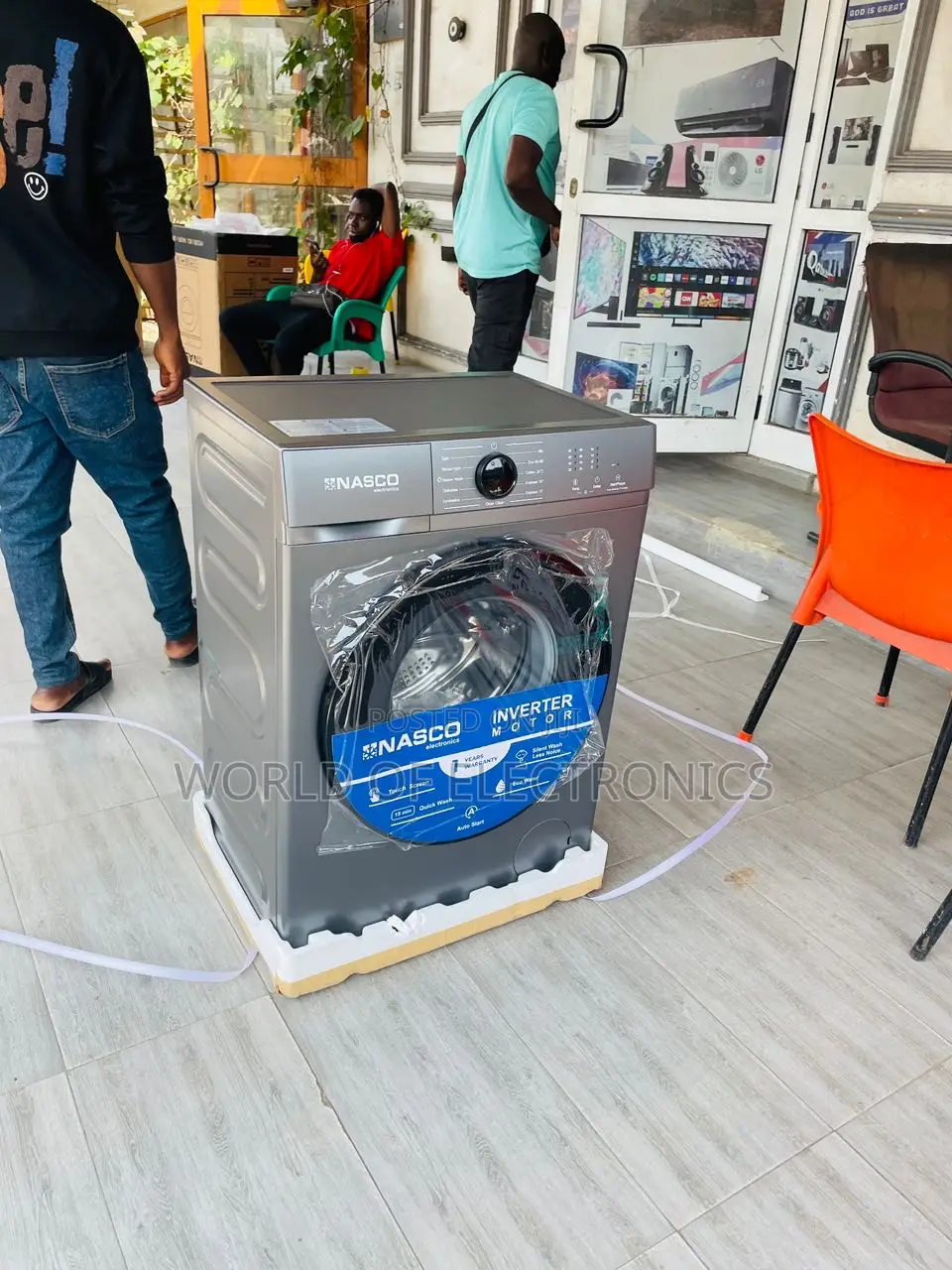 Nasco Washer Sanitizes and Refreshing Laundry Washer 8kg Front Load