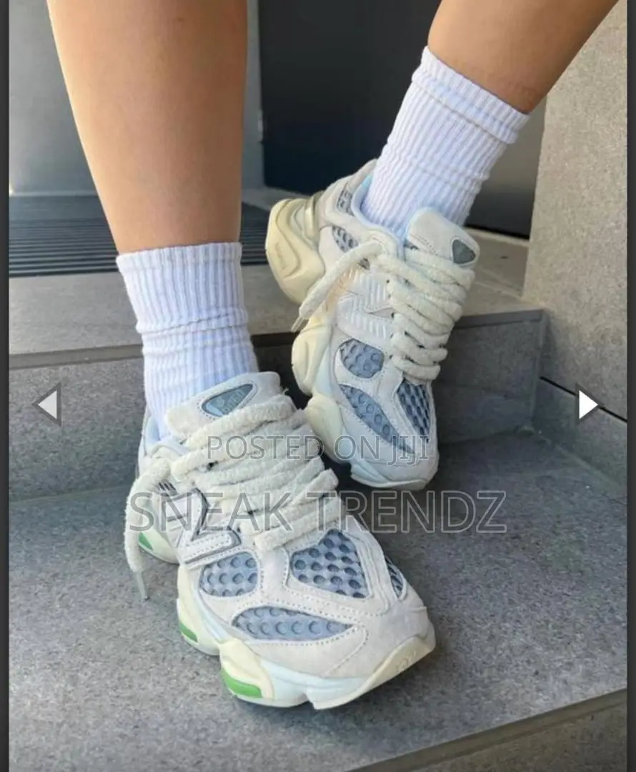 New Balance 9060 Cream and Lemon Green