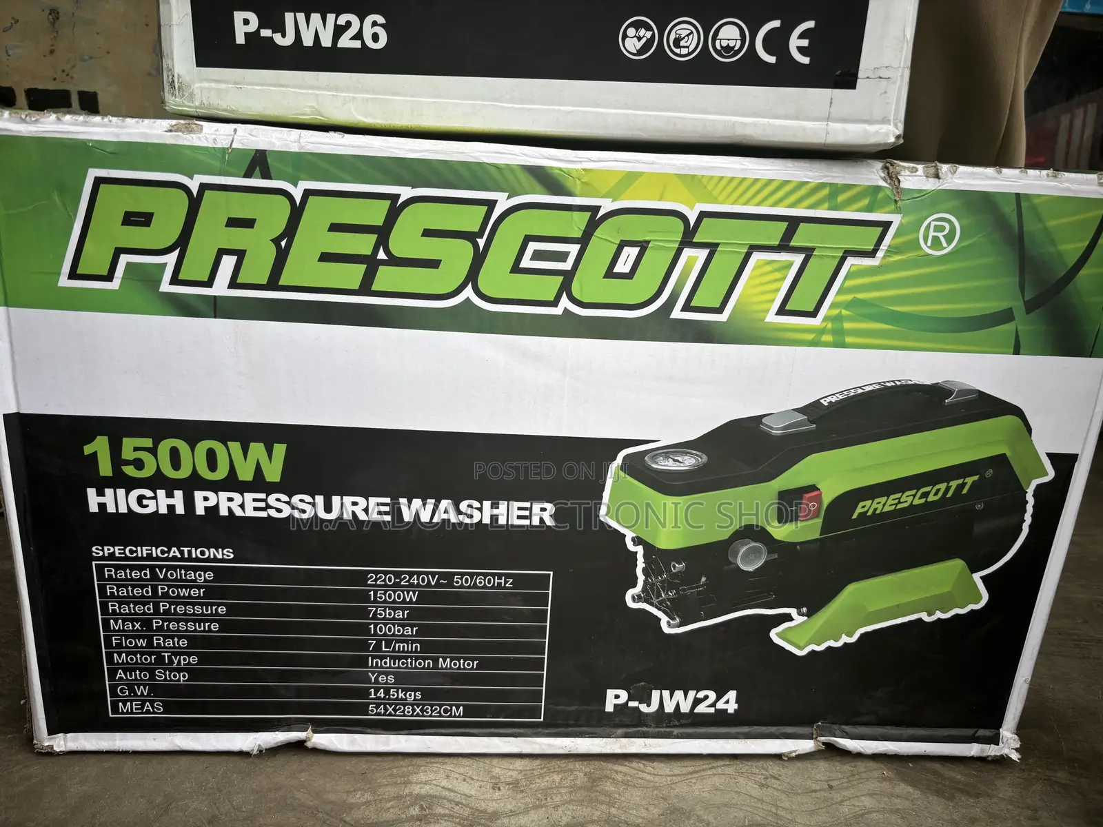 High Pressure 1500watts Prescott Car Washer