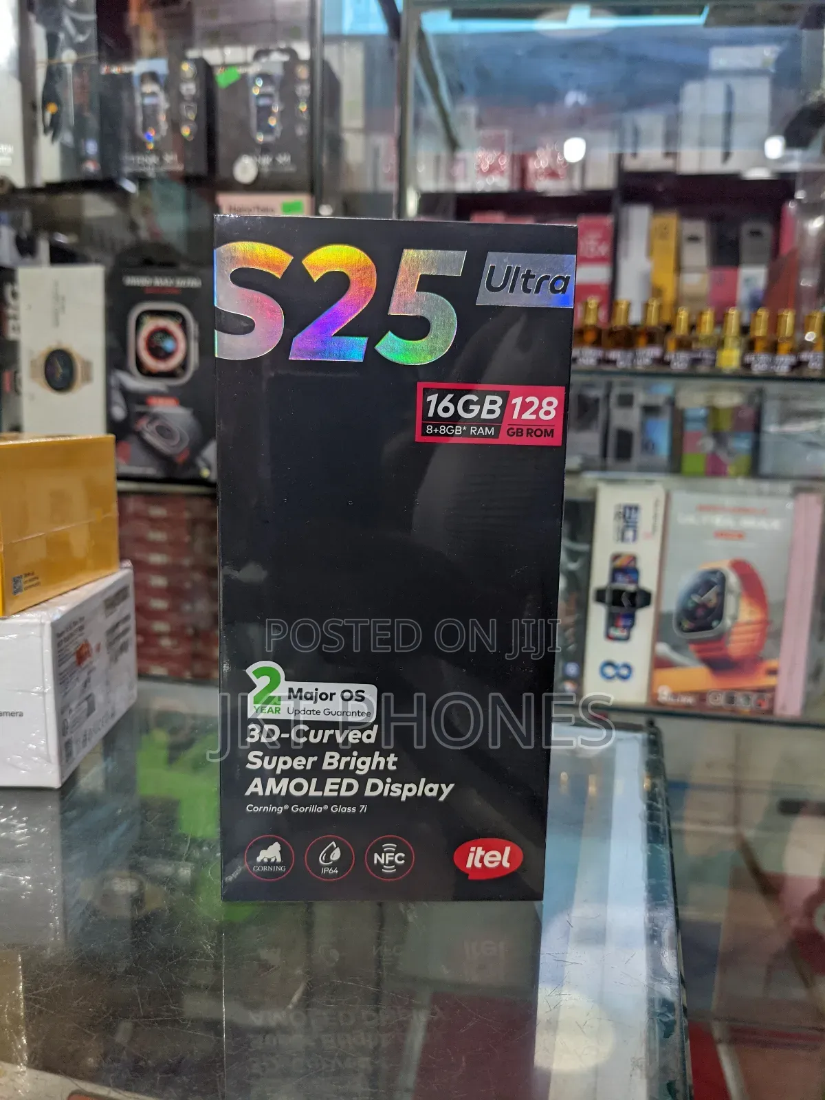 New Itel S25 Ultra 128 GB Black