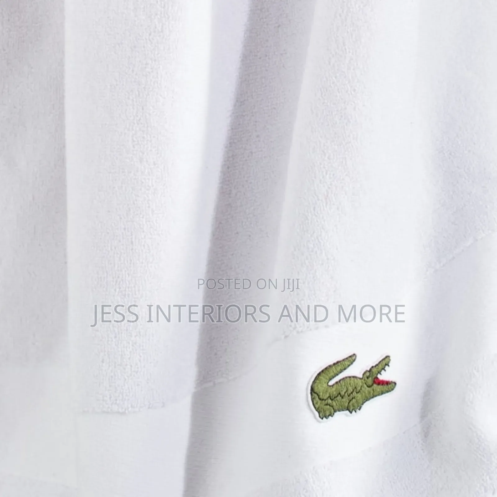 Lacoste Sport Stripe Cotton Bath Towel