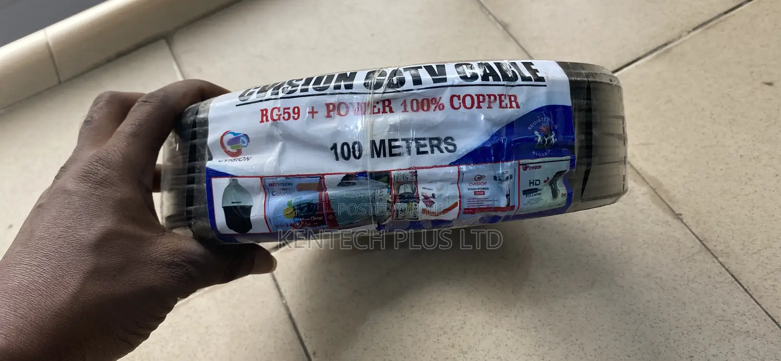 Rg59 Coaxial Cable With Power 100m
