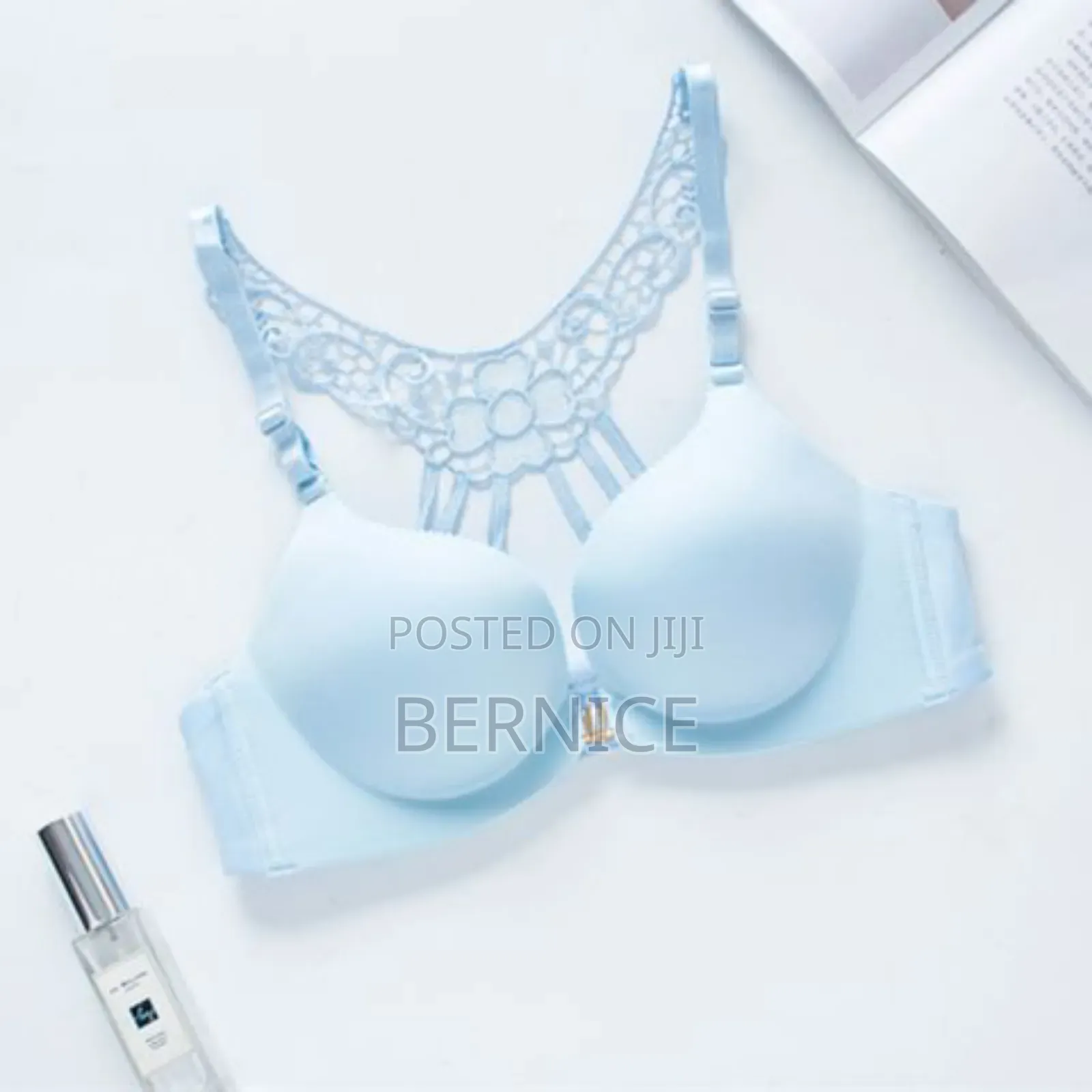 Elegant Lace-Back Bra
