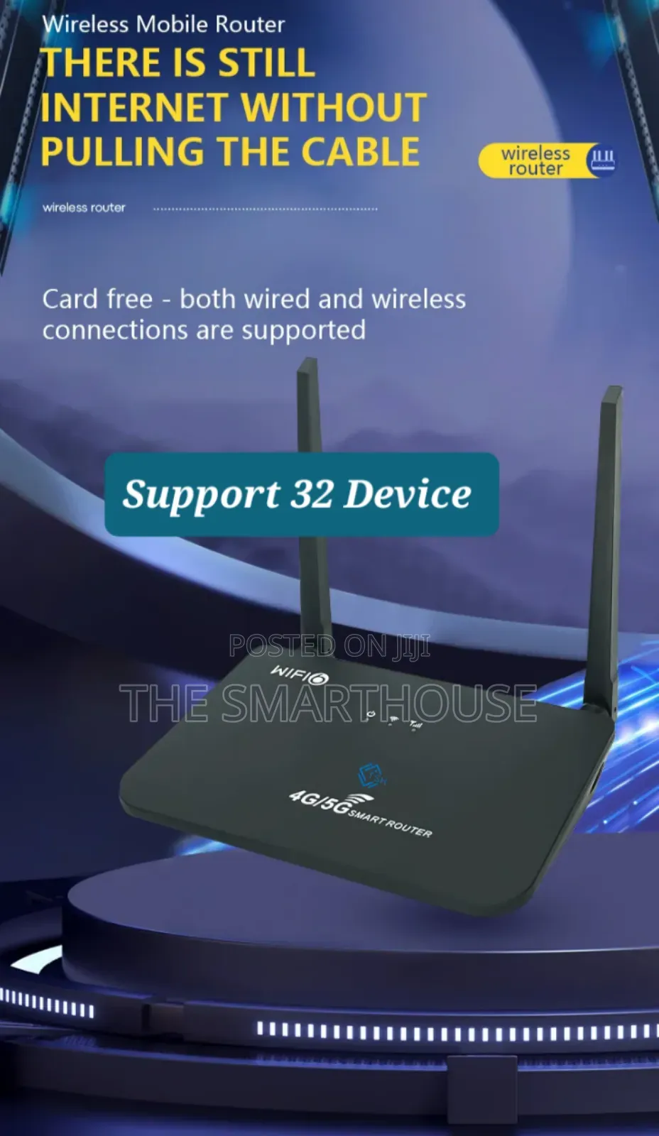 Smart 5g and 4g Router (Support All Sim Card)