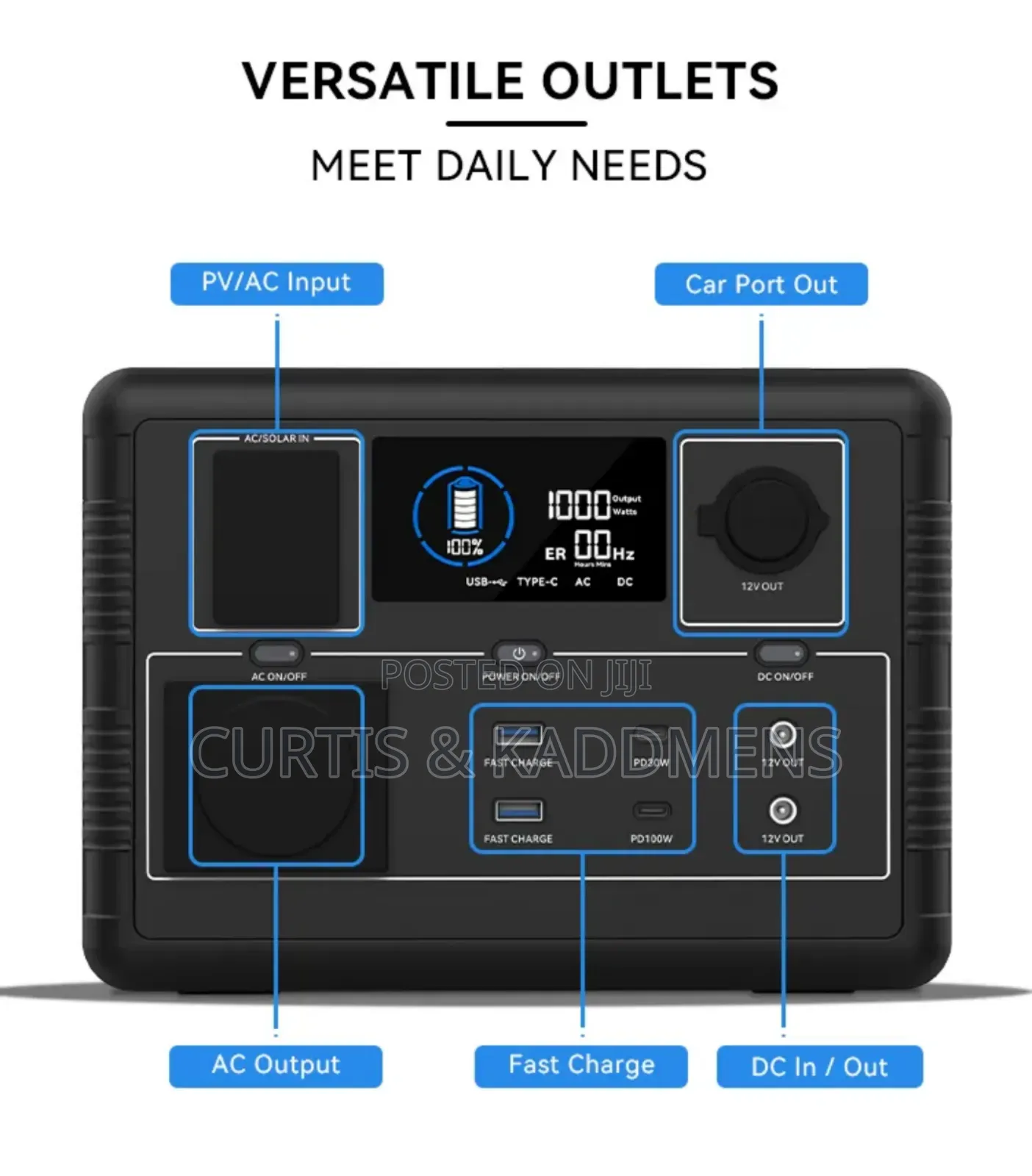 Portable 600w Power Station Cp600