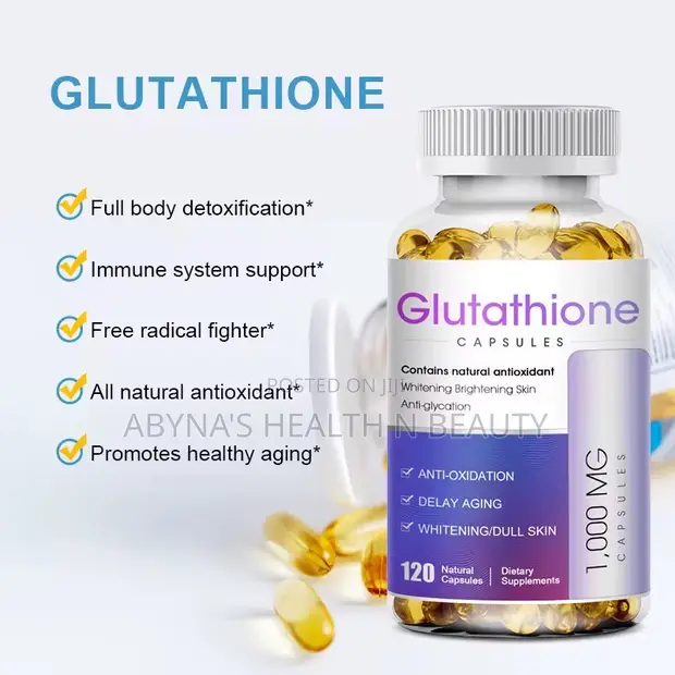 glutathione 1000mg sale Reduced Supplement, Pure Glutathione with Alpha Lipoic Acid & Milk Thistle for Skin, Liver & Immune Support, Nature's Craft, 120ct Glutathione Capsules 1000mg