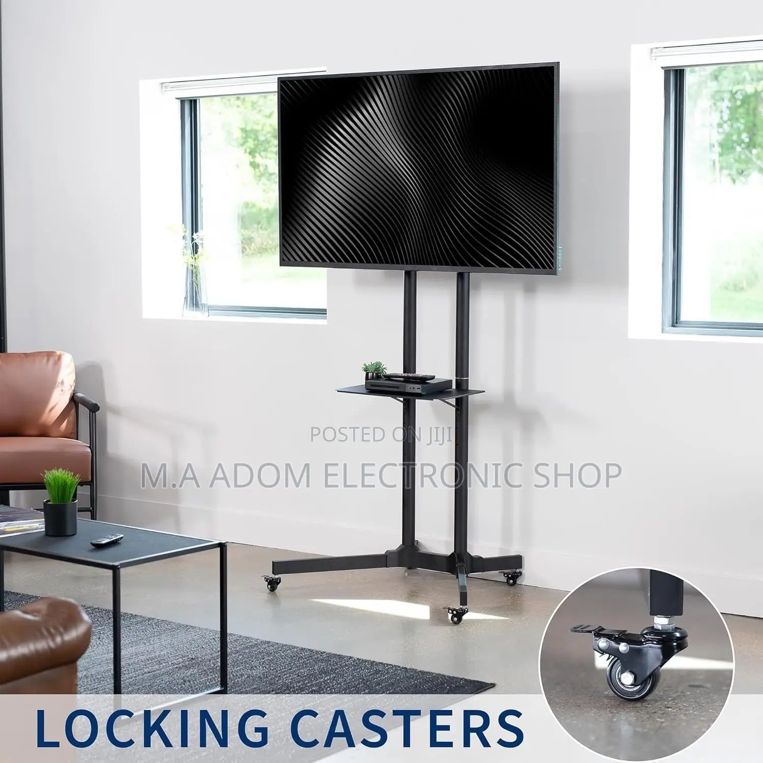 Tv Trolley With Wheels for Leds Between 32”-70”