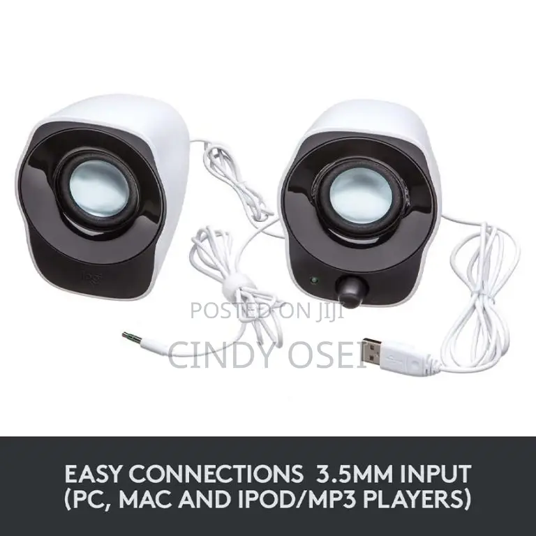 Logitech Z120 Stereo Usd White Speakers