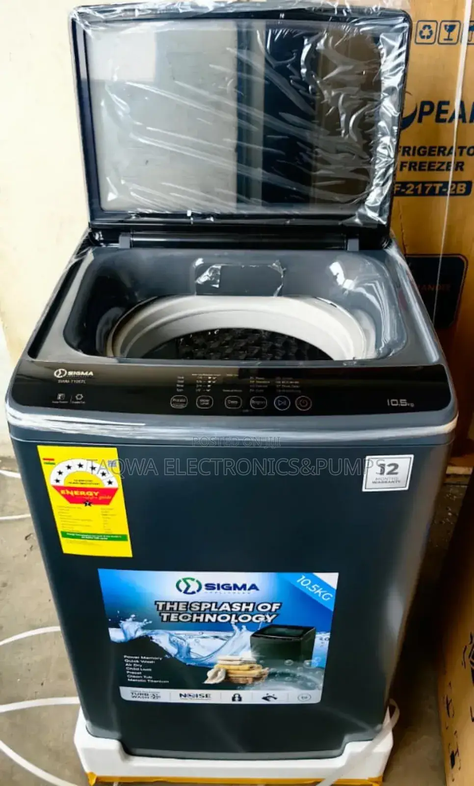 10.5kg Sigma Full Automatic Top Load Washing Machine