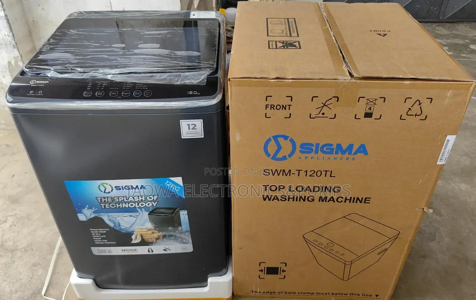 Incredible Sigma Washing Machine 12kg Full Automatic
