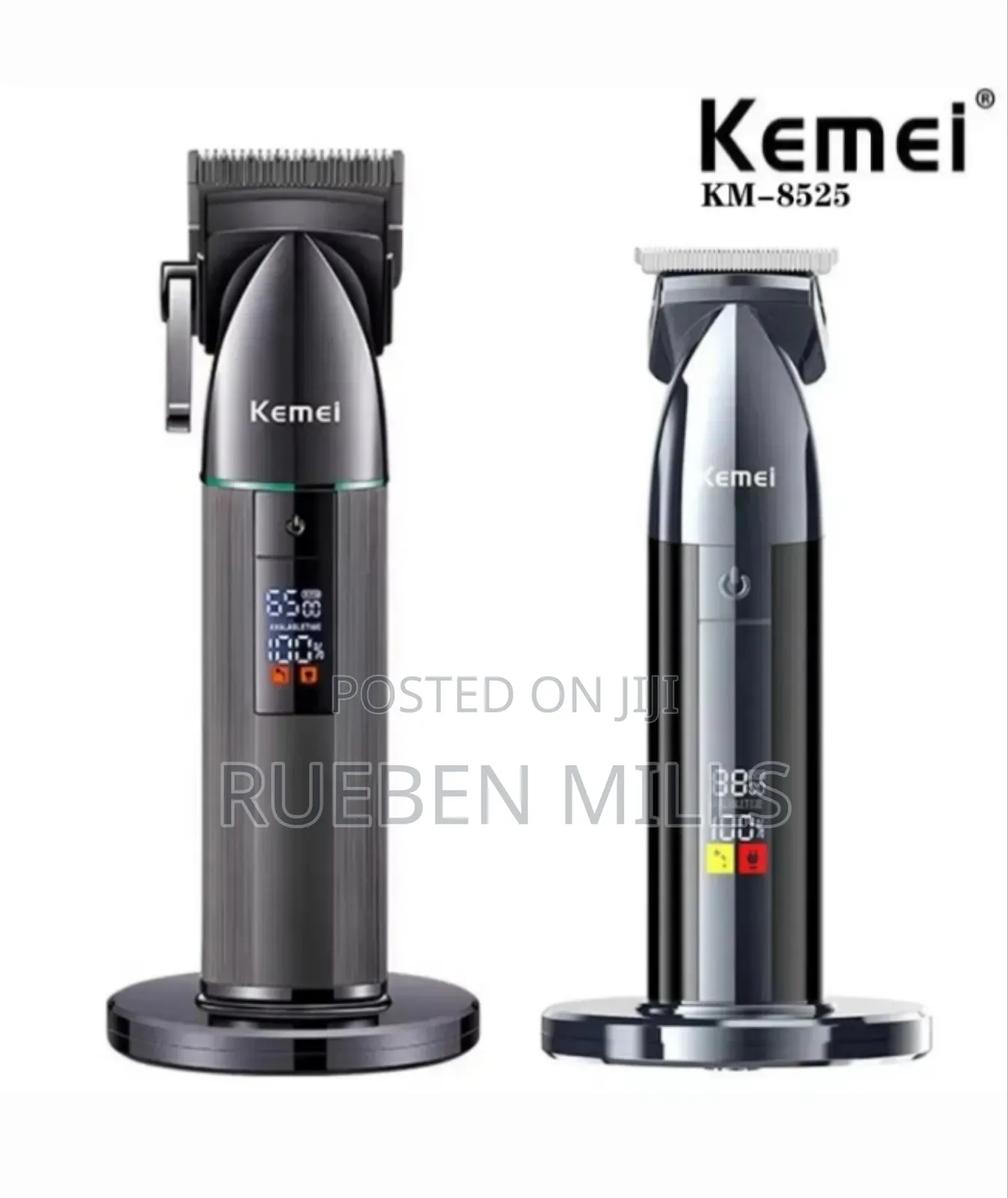 Black Two In One 2 In 1 Combo Kemei Haircut Barbering Skin Machine