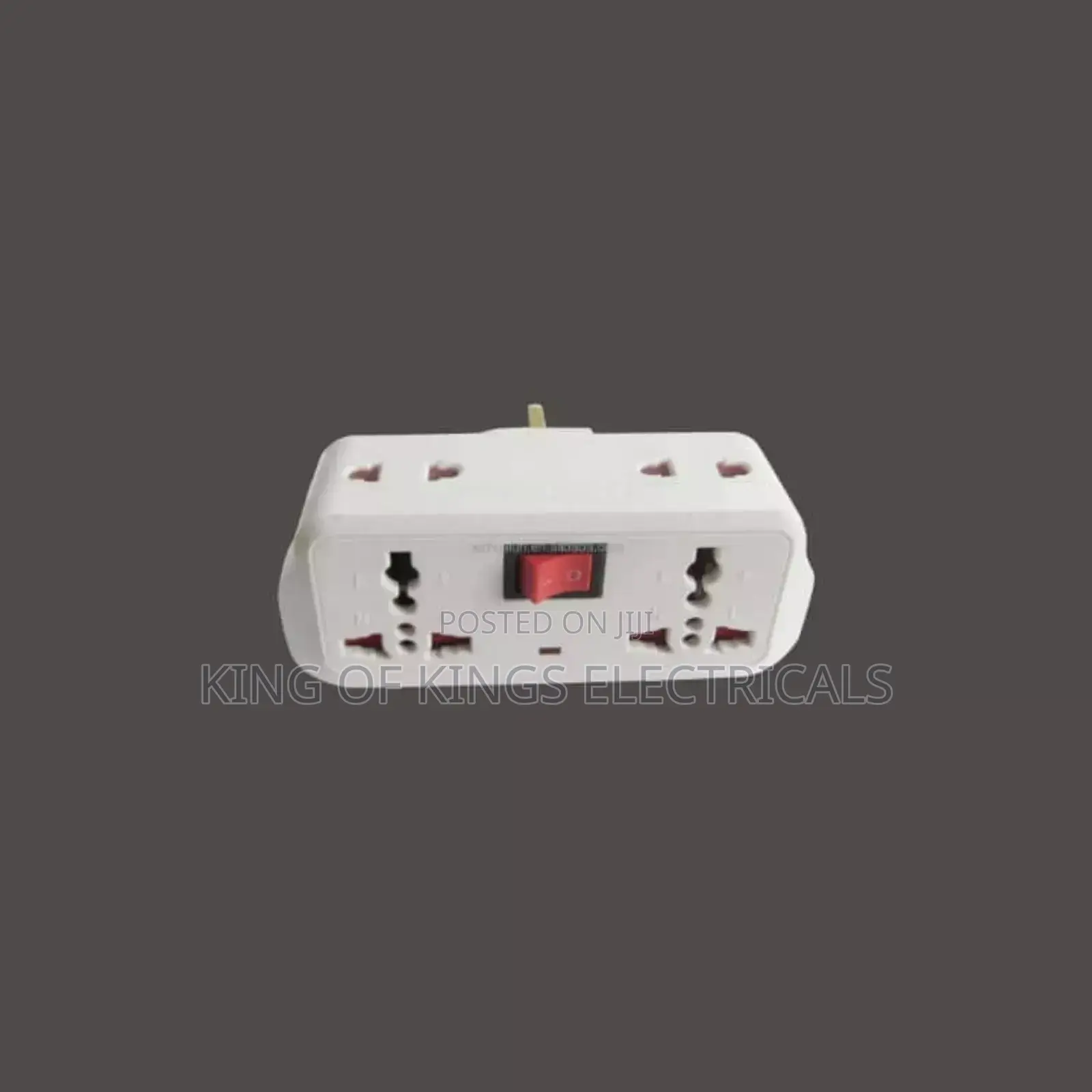 Universal Multi-plug Adapter With Power Switch – Dual Socket Extension