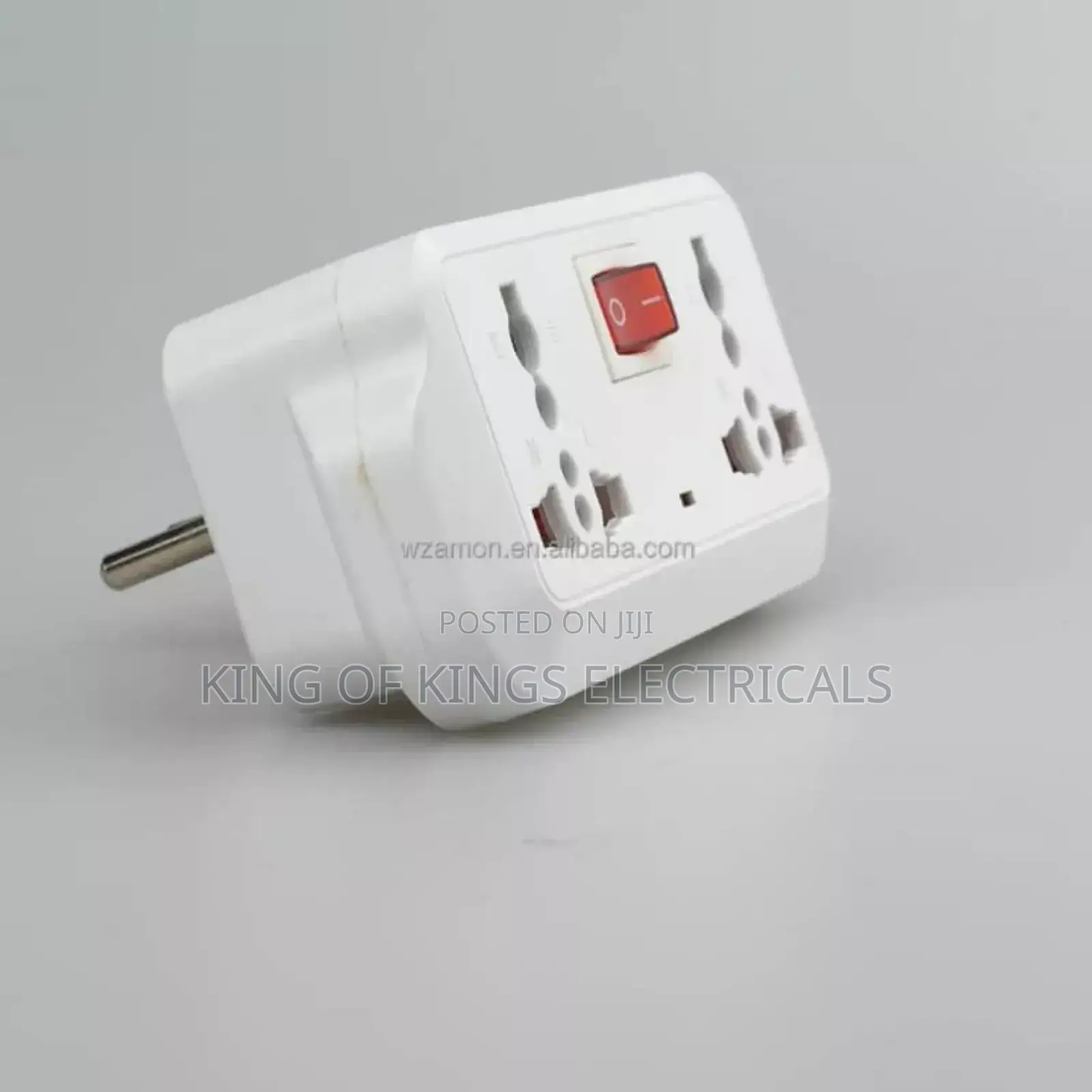 Universal Multi-plug Adapter With Power Switch – Dual Socket Extension
