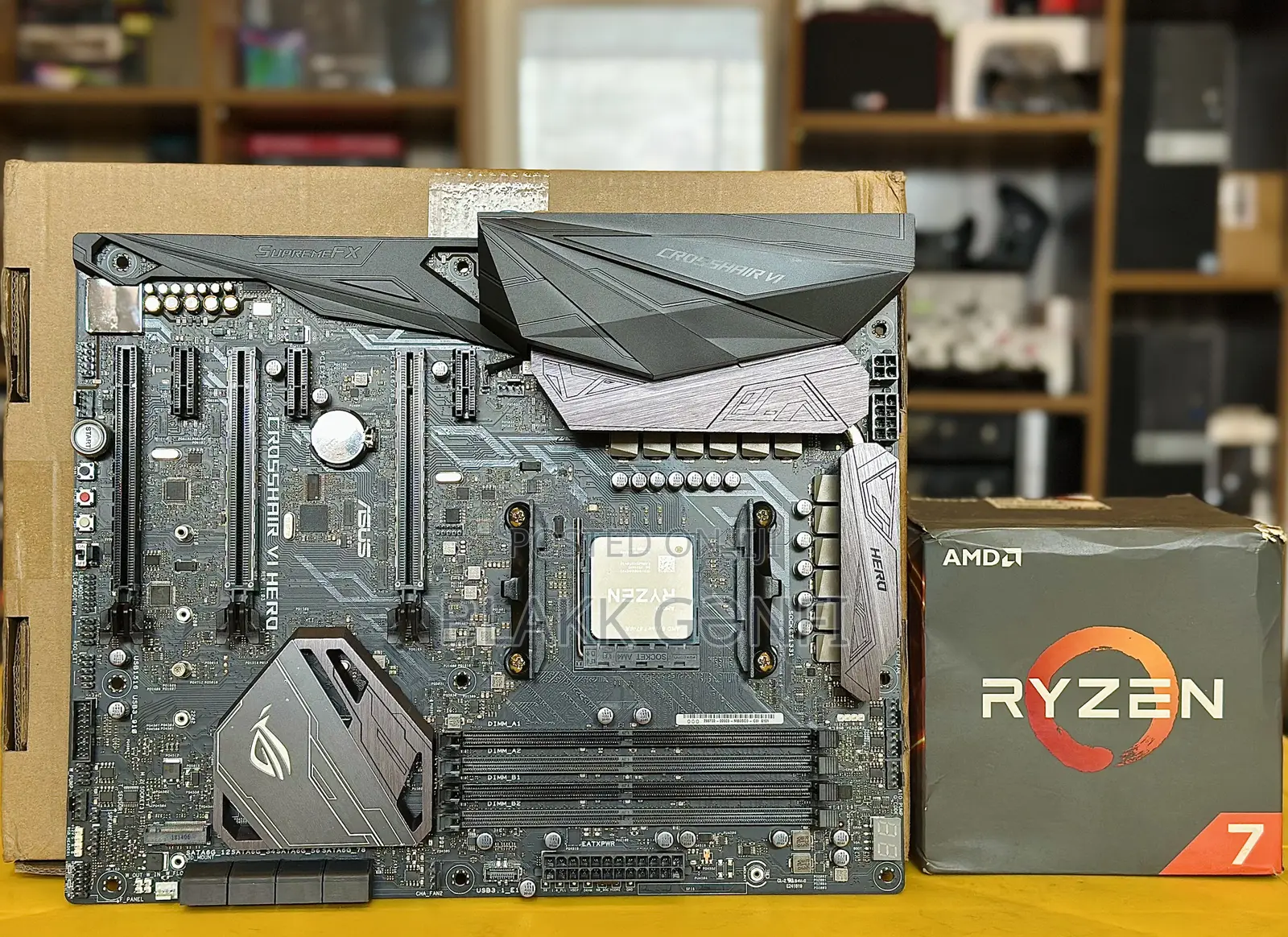 Ryzen 7 5700x Processor & Asus Crosshair Hero Rgb Board