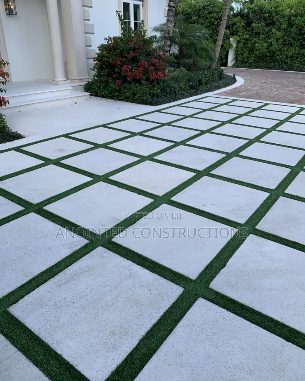 Quality Concrete Slabs and Astroturf Landscape