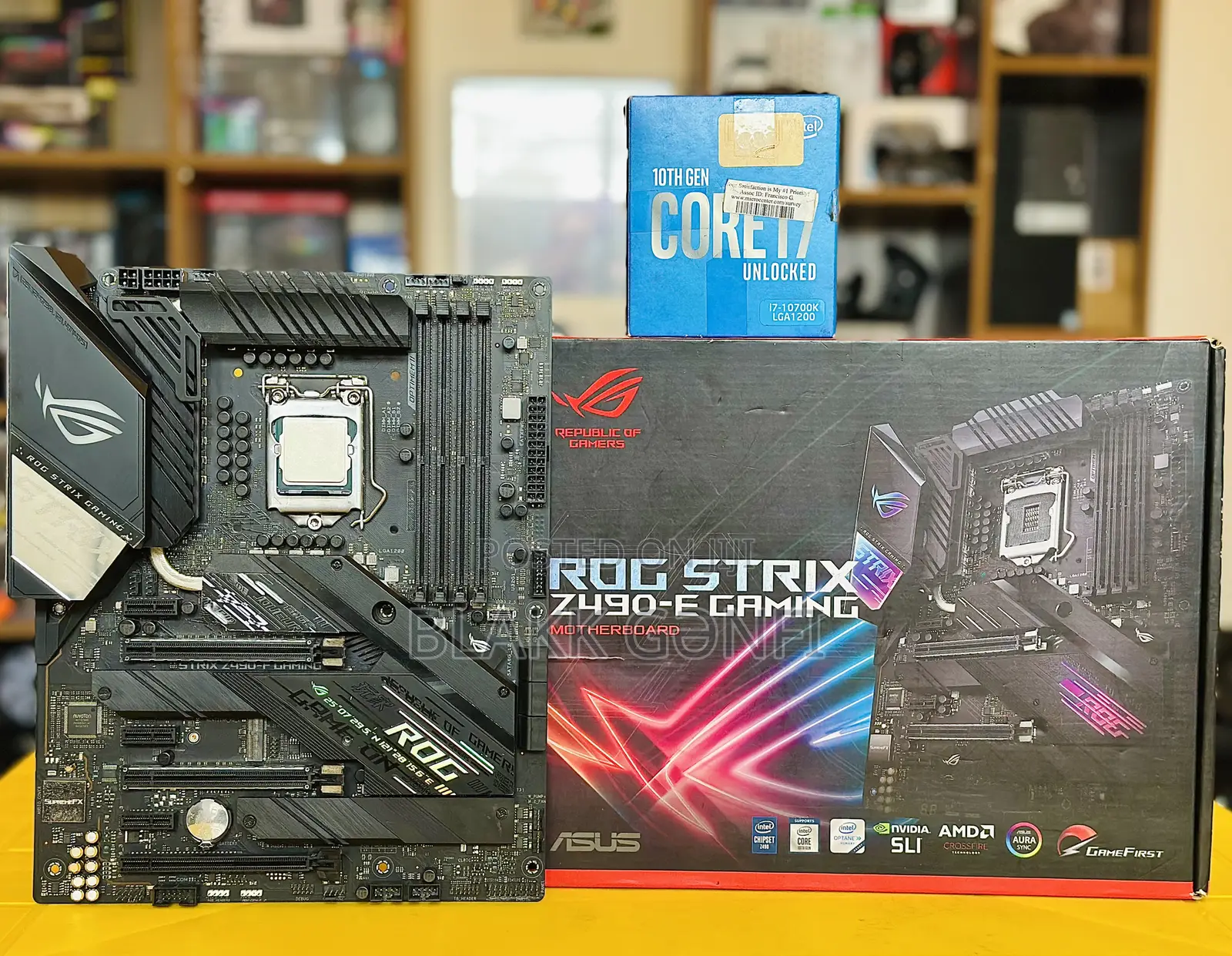 I7-10700 10th Gen Cpu & Asus Strix Z490-f Rgb Board