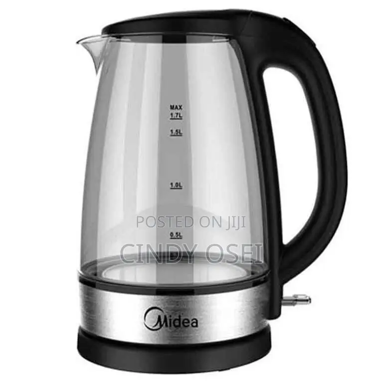 Midea 1.7liters Glass Glass Kettle