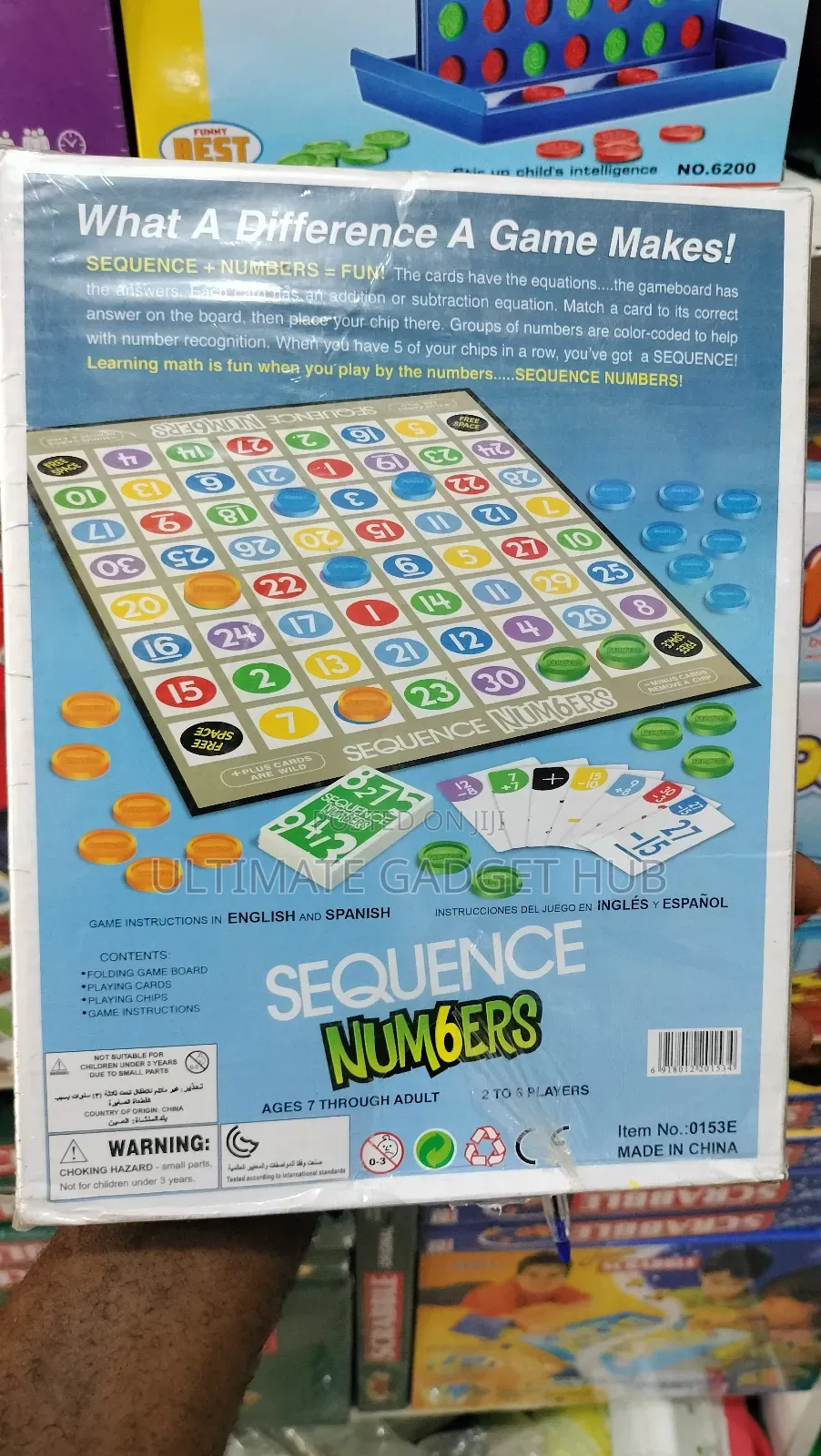 Sequence Number Board Game