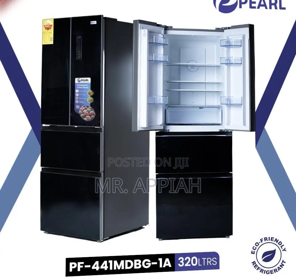 Extremely Chilling Pearl Pf-441mdbg-1a 320l 4 Door French Door Fridge.