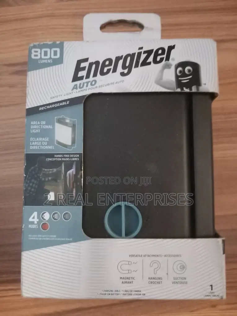 Energizer 800 Lumens Rechargeable Safety Work Light (Model Enalwll9)