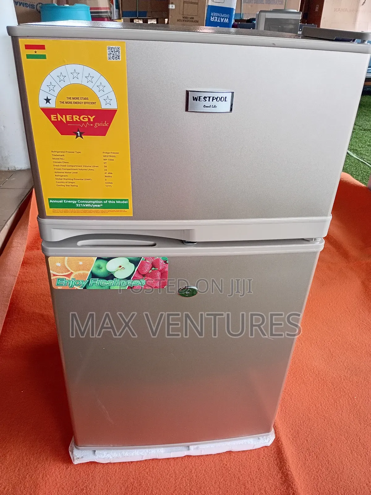 Foodfresh Westpool 100 80l Table Top Refrigerator Top Freezer Fridge