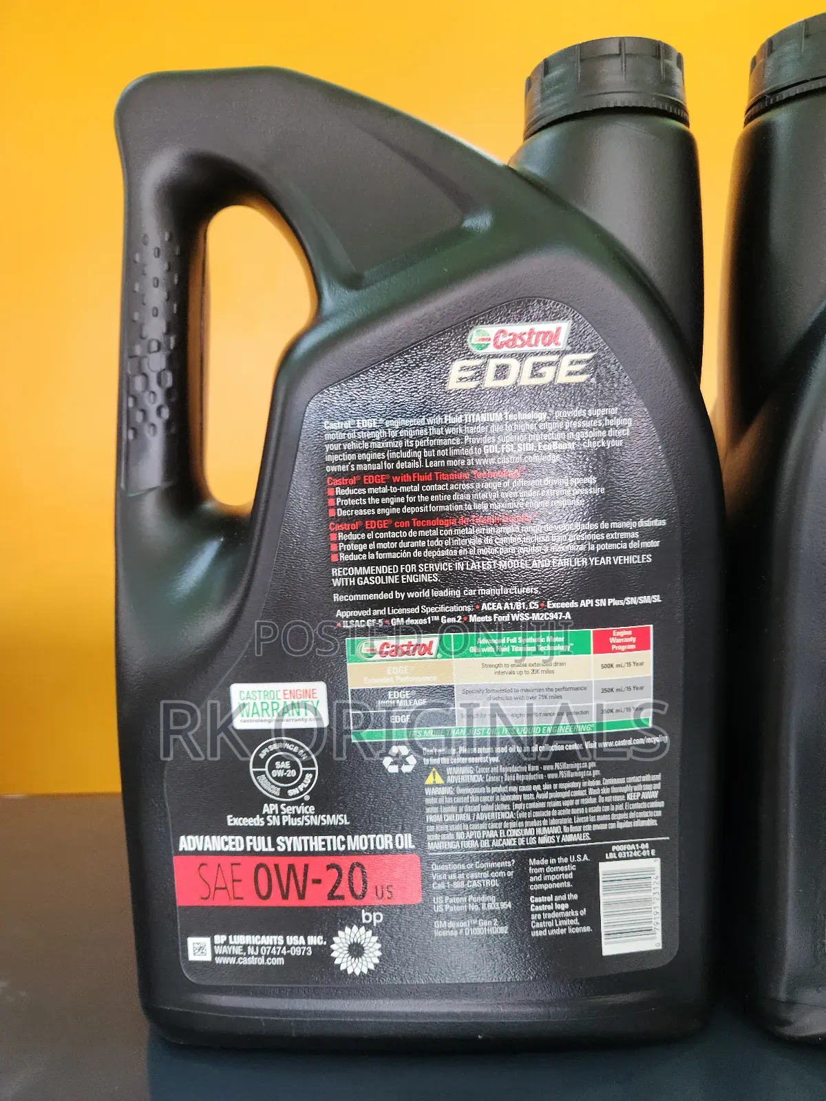 Castrol Edge 0w20 Engine Oil 5l Imported From Usa🇺🇸
