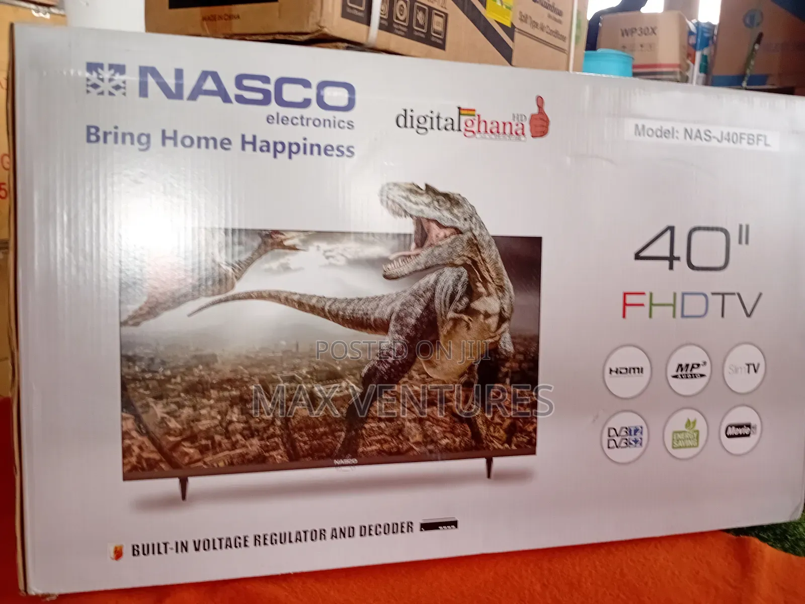 Exclusive View Nasco 40" Tv Digital Satellite FHD Frameless