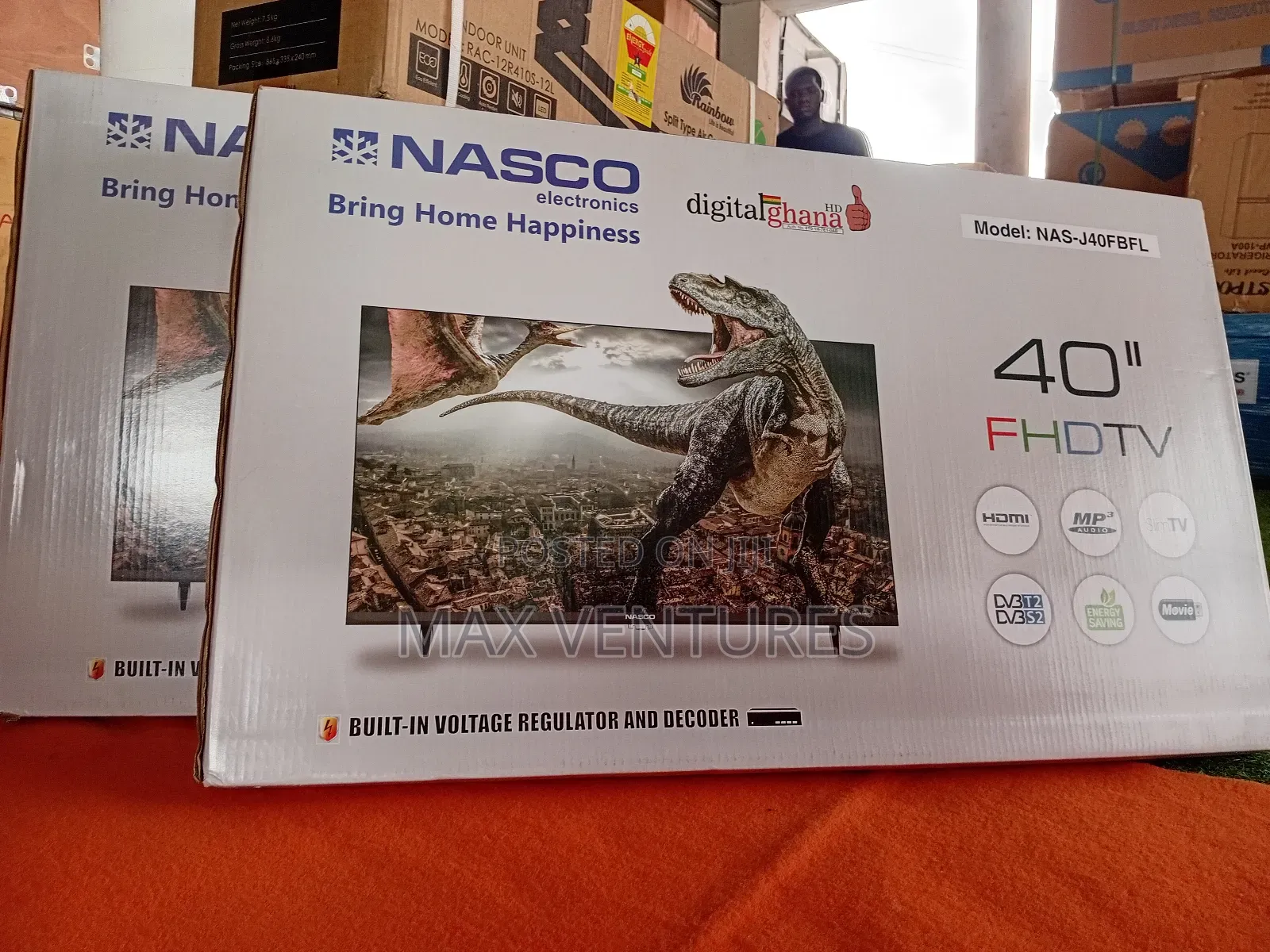 Exclusive View Nasco 40" Tv Digital Satellite FHD Frameless