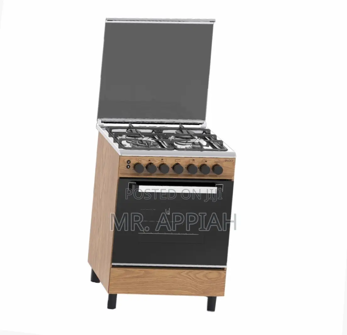 Eldo Gas Cooker 4 Burner Wooden Oven Grill Rotisserie,Gc6060wdfu.