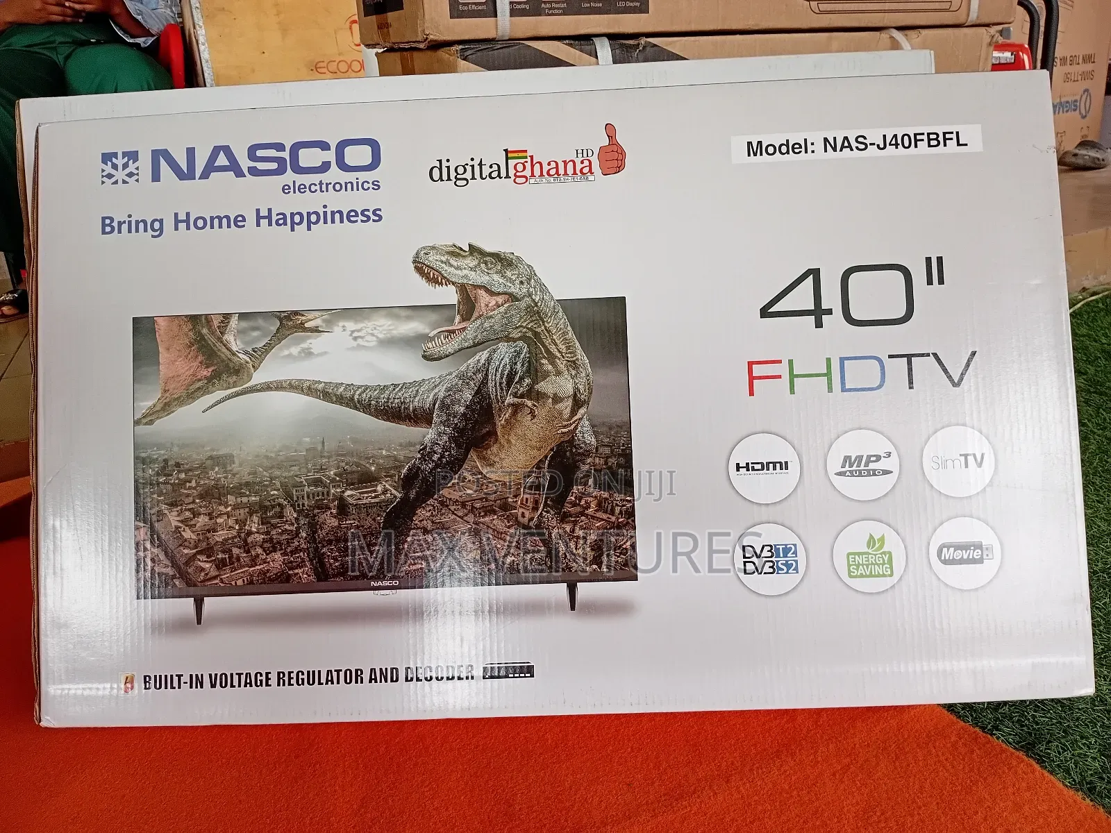Entertainment Nasco 40" Tv Digital Satellite FHD Frameless Television