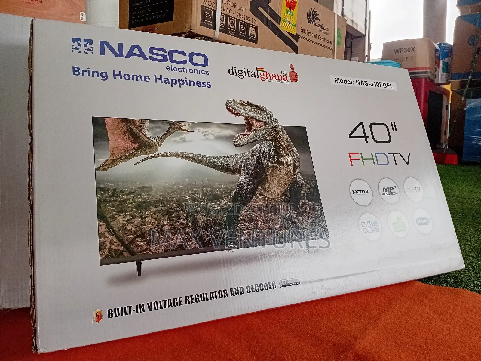Digital Ghana Hd Nasco 40" Tv Slim Frameless Television FHD Usb Ports