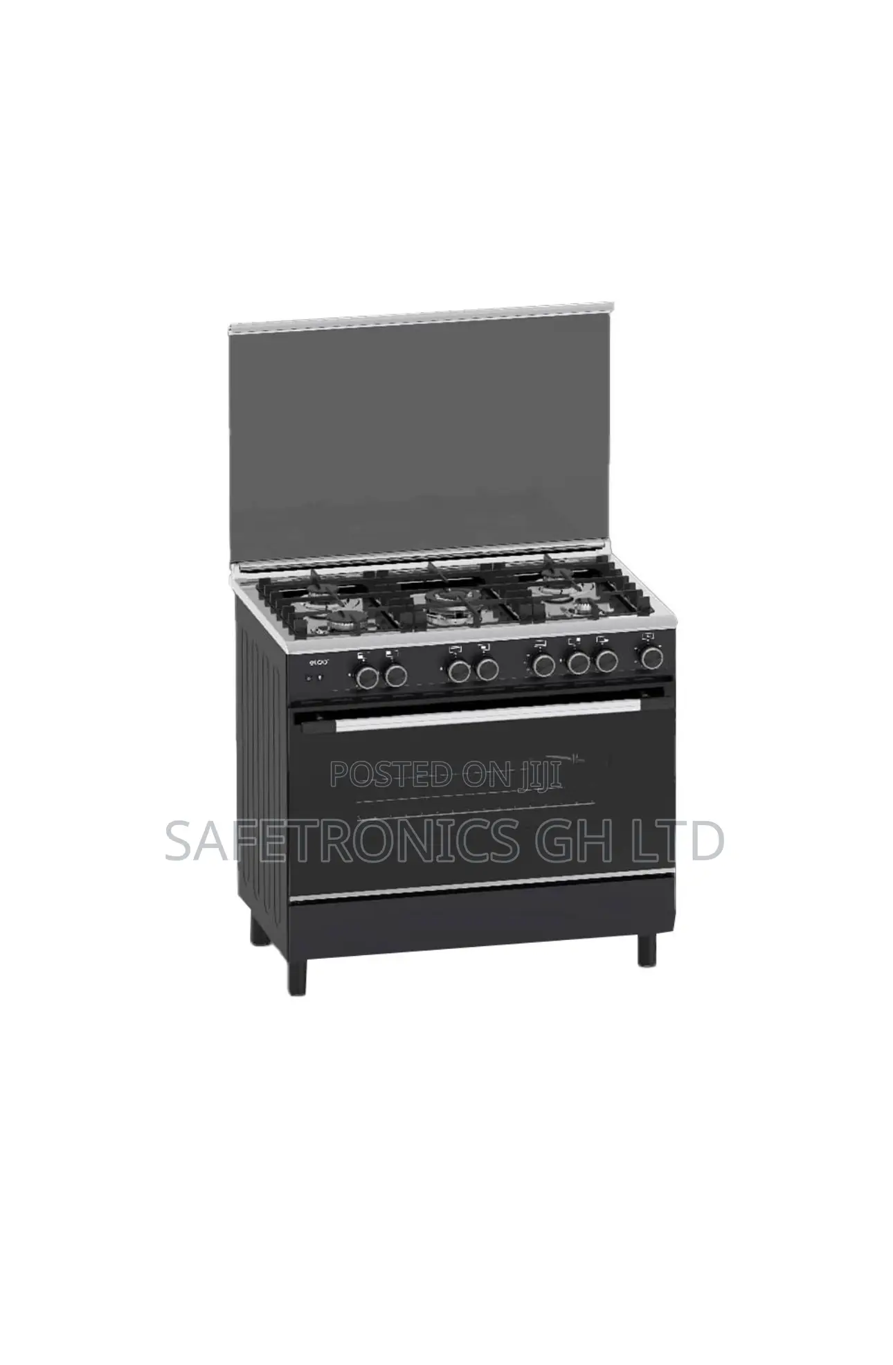 Eldo-Gc9060bfu-Black Eldo Gas Cooker 5 Burrner 90x60 Oven Grill Roti