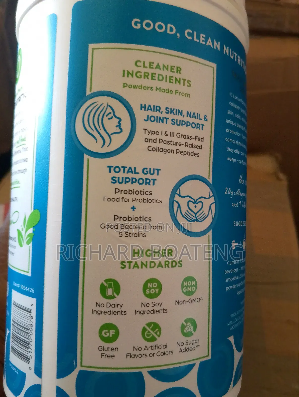 Orgain Collagen Peptides+Probiotics