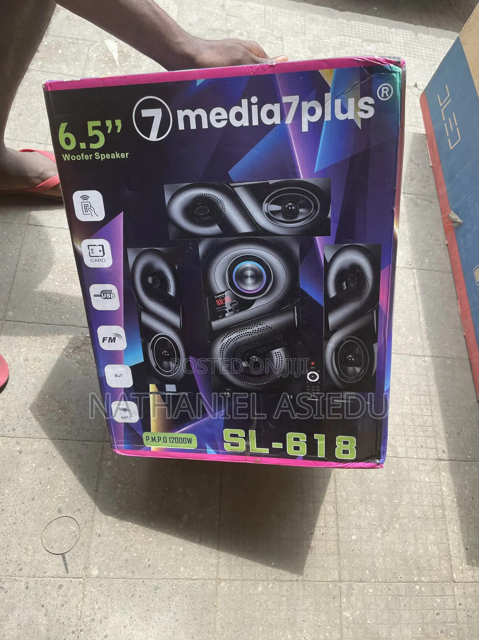 Media 7 Plus Sl-618 Woofer Speaker and Soundbar System.