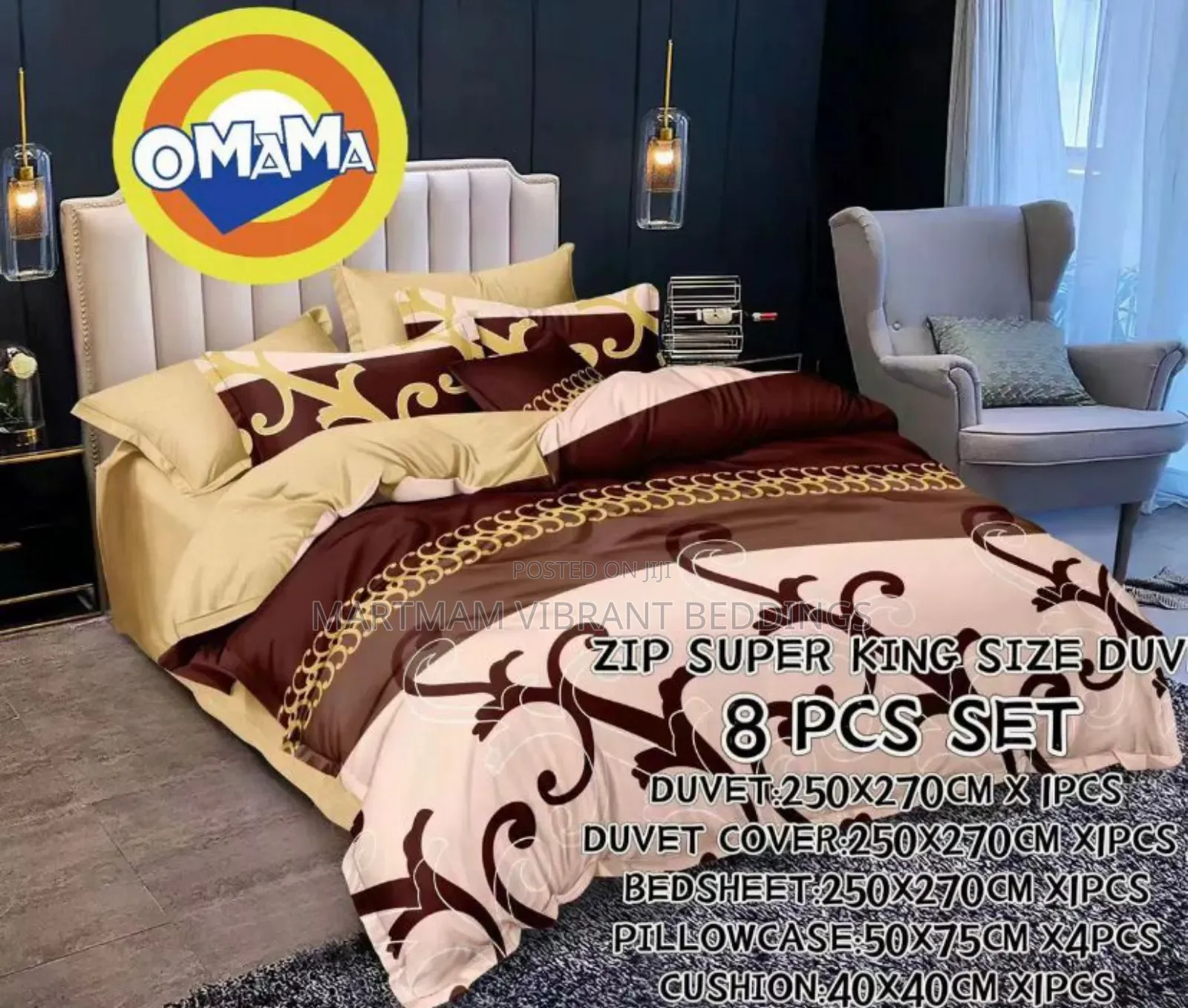 8 Pieces Duvet Set