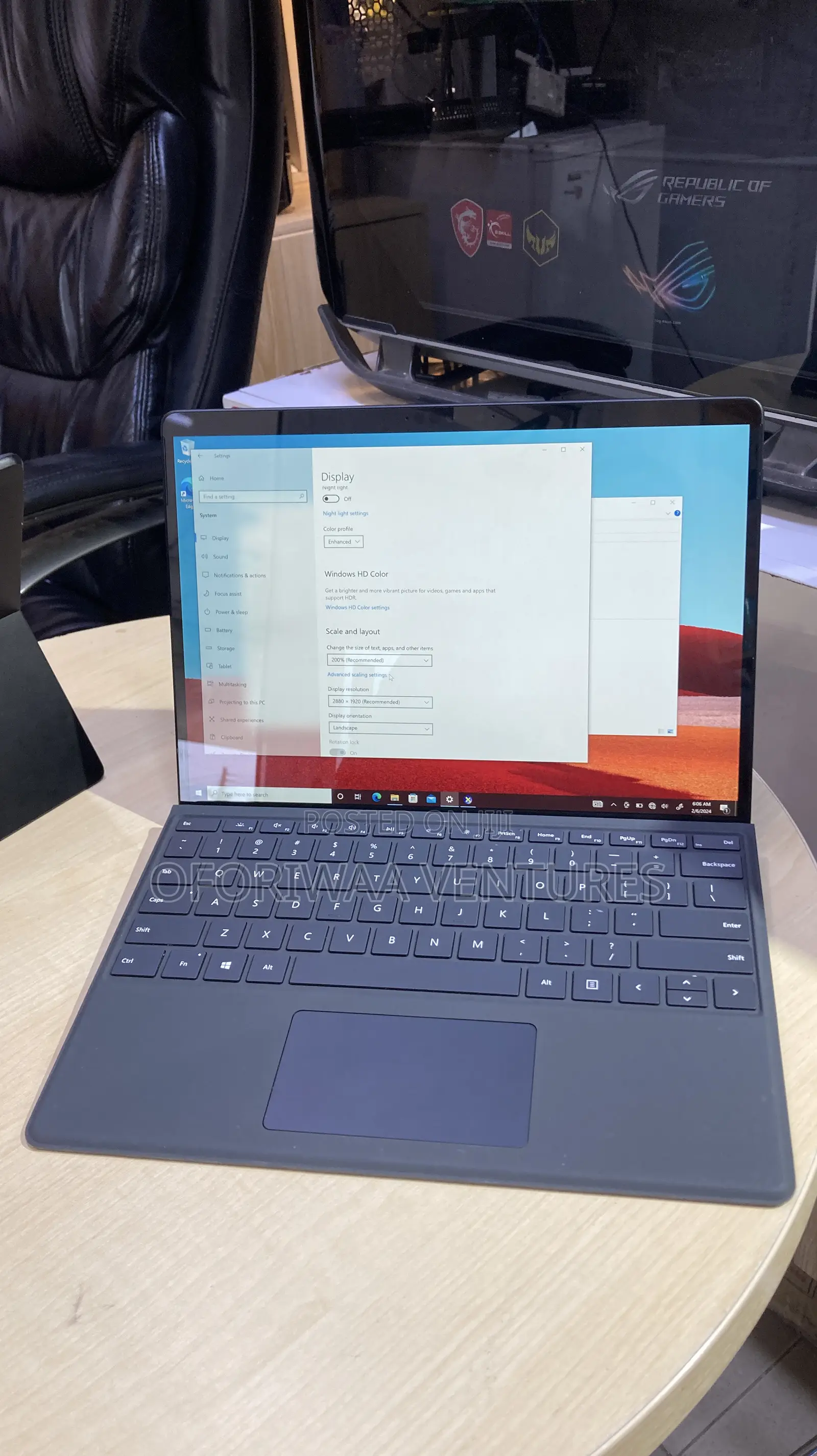 Laptop Microsoft Surface Pro X 8GB SSD 256GB